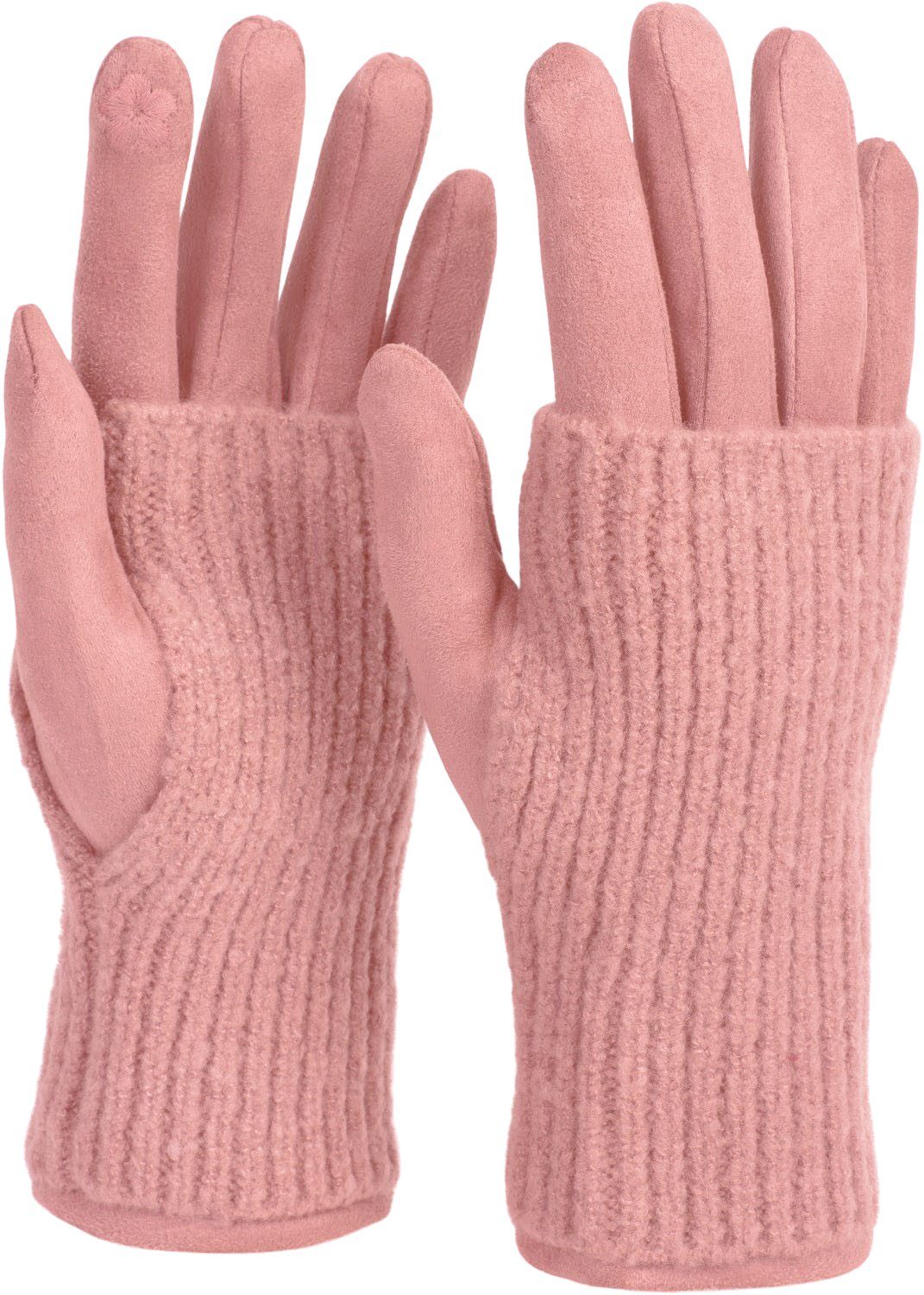 styleBREAKER Strickhandschuhe Touchscreen Stoff Handschuhe mit günstig online kaufen