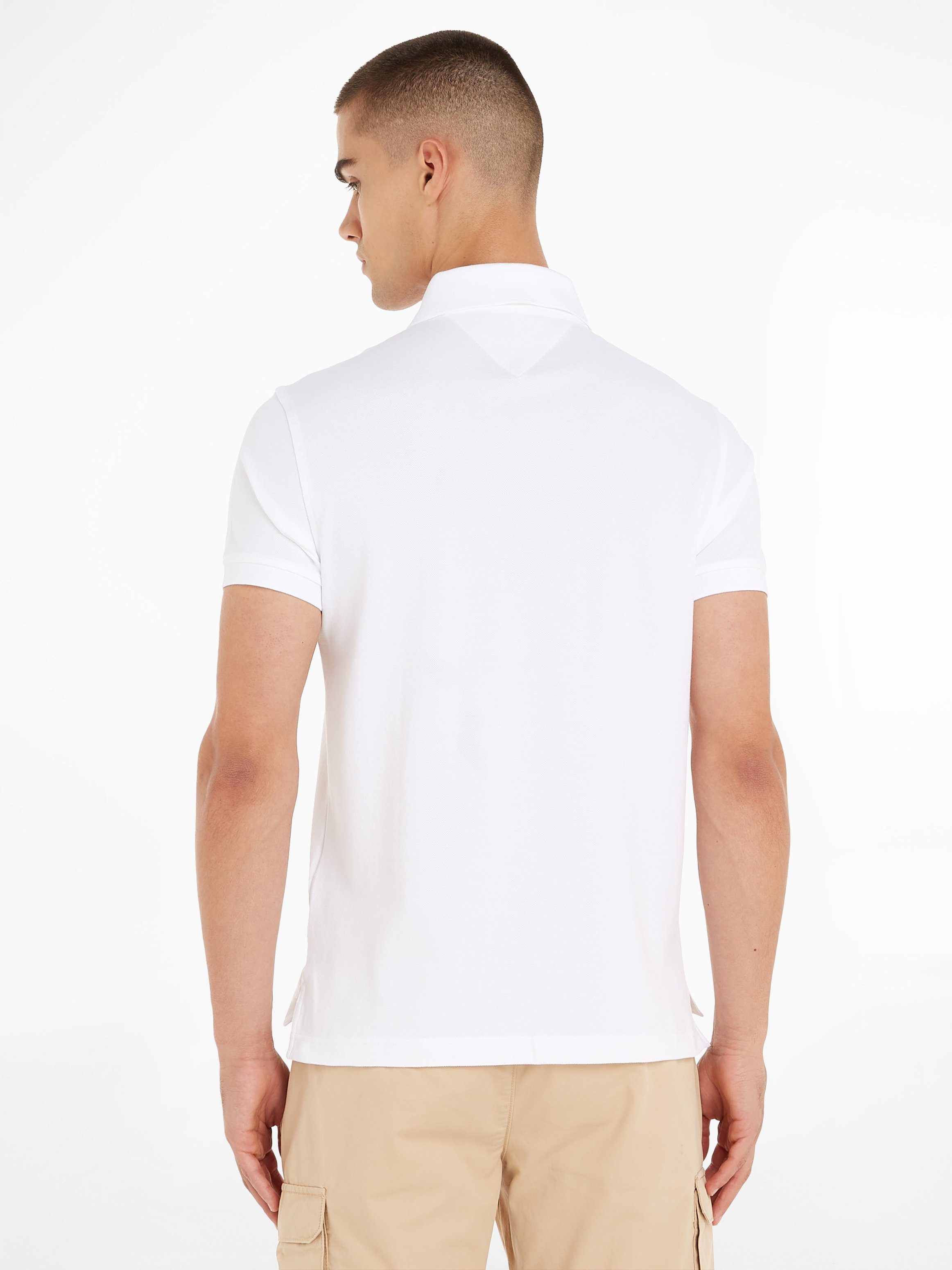 Tommy Hilfiger Poloshirt 1985 SLIM POLO mit Stickerei, Piqué-Qualität, Slim fit