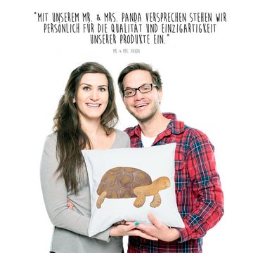 Mr. & Mrs. Panda Dekokissen Schildkröte marschiert - Weiß - Geschenk, Motivkissen, Meerestiere, K