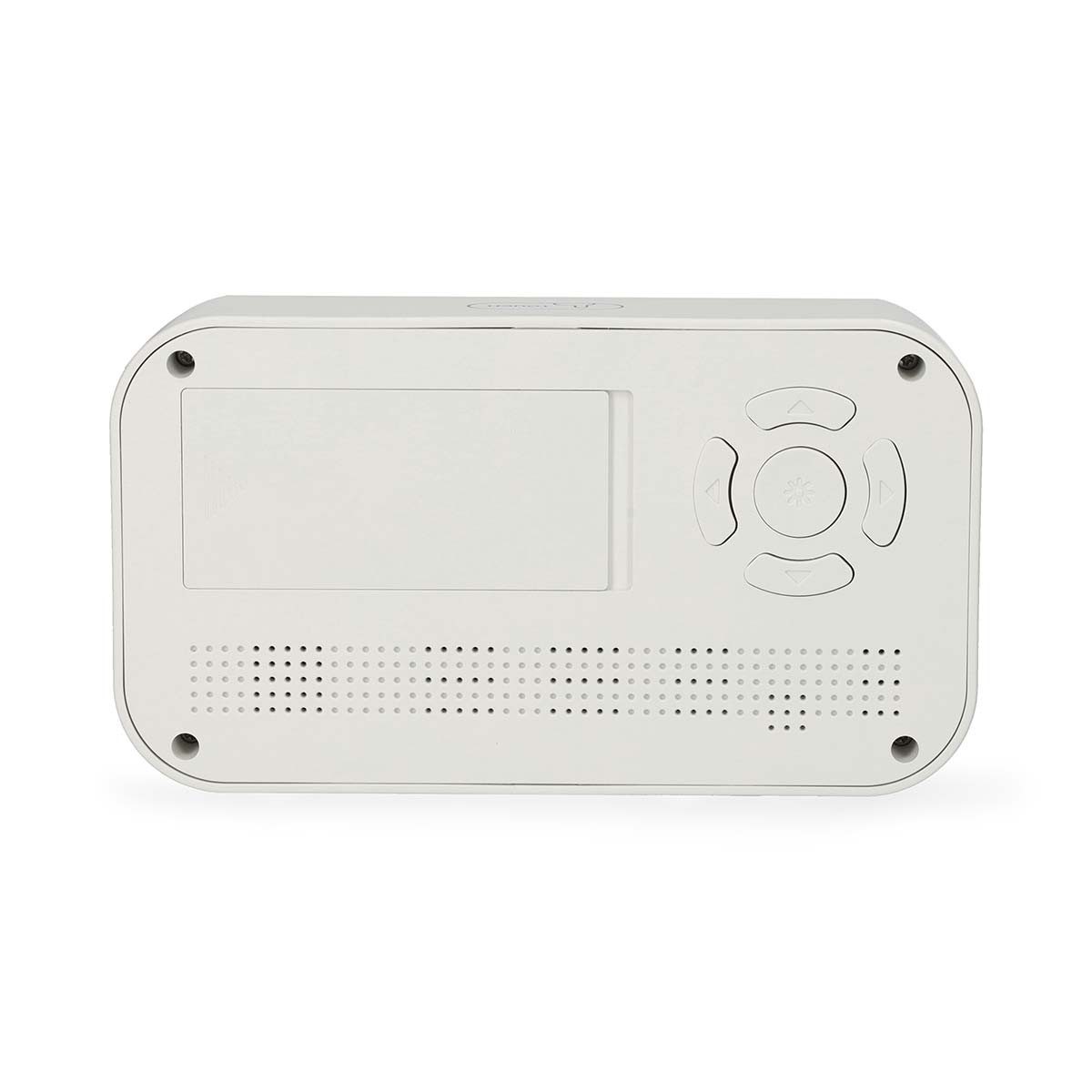 Nedis Wecker CLDK2005WT LCD-Display, Snooze-Funktion, Raumklima-Anzeige für Wohnraum und Büro