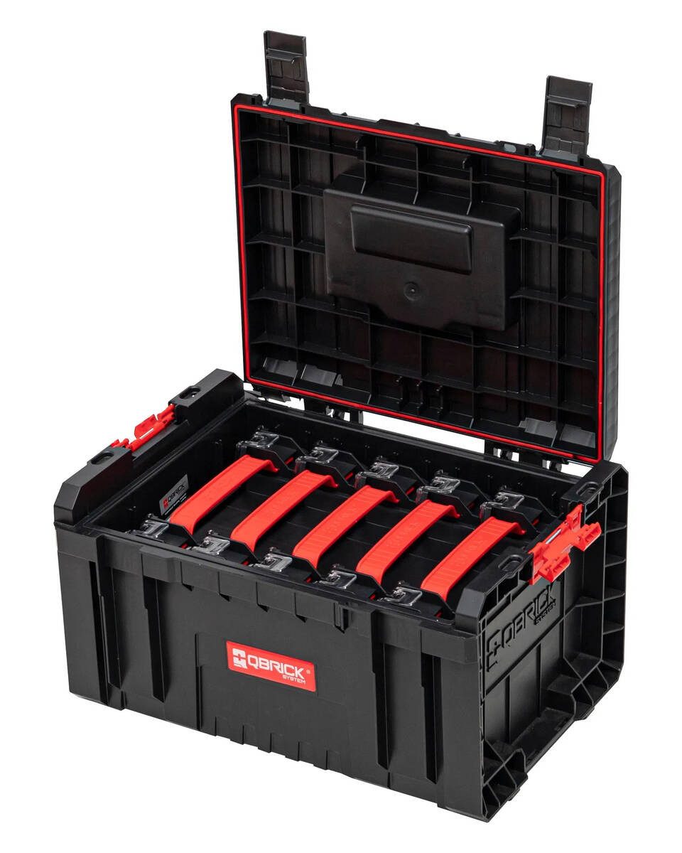 QBRICK System Werkzeugkoffer System PRO Toolbox 2.0 Organizer Set (Komplett-Set, Werkzeugkoffer inkl. 5 Organizer), flexibel,integrierbar,Ordnung,robust