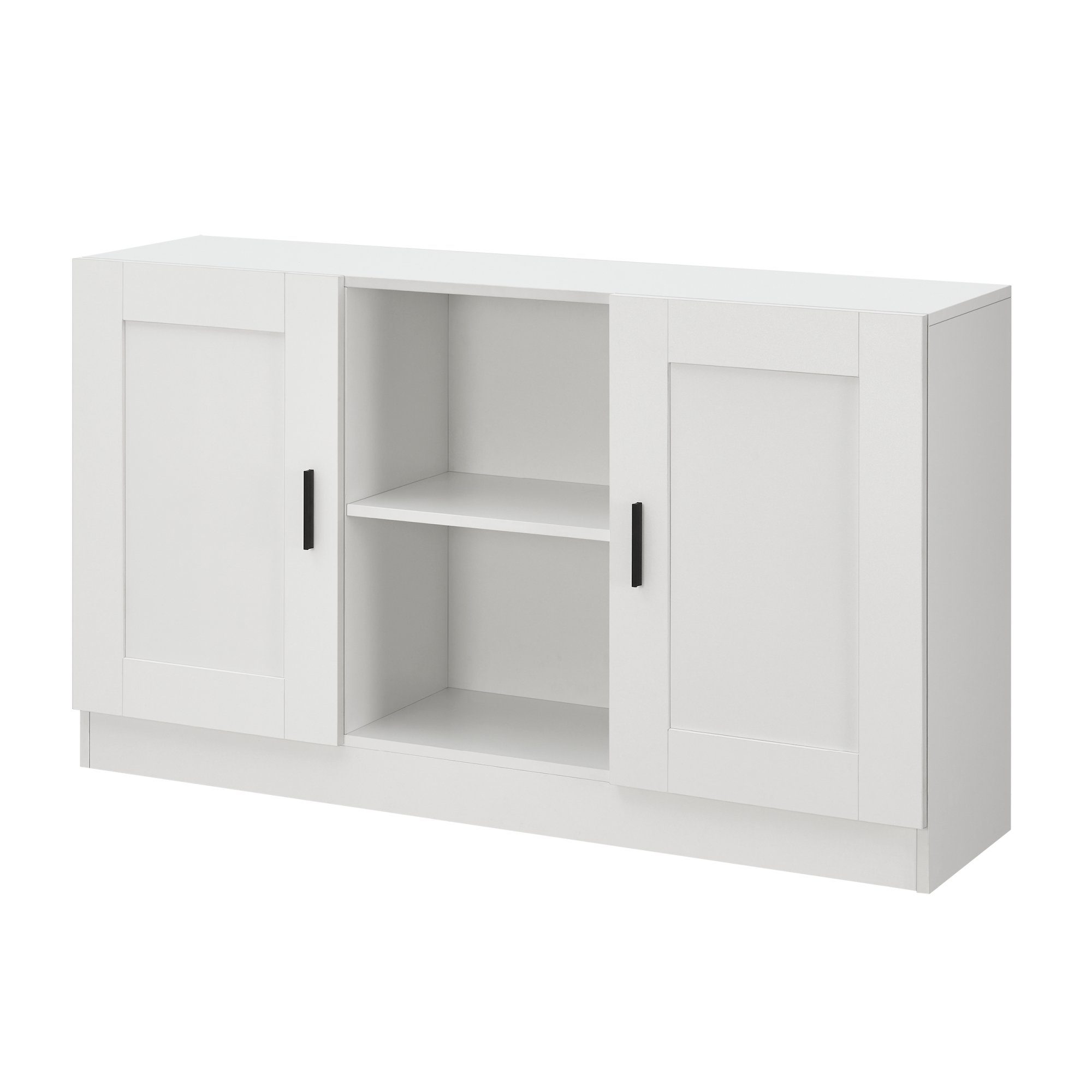en.casa Sideboard, »Spøttrup« Fernsehtisch 120x30,5x70cm Weiß günstig online kaufen