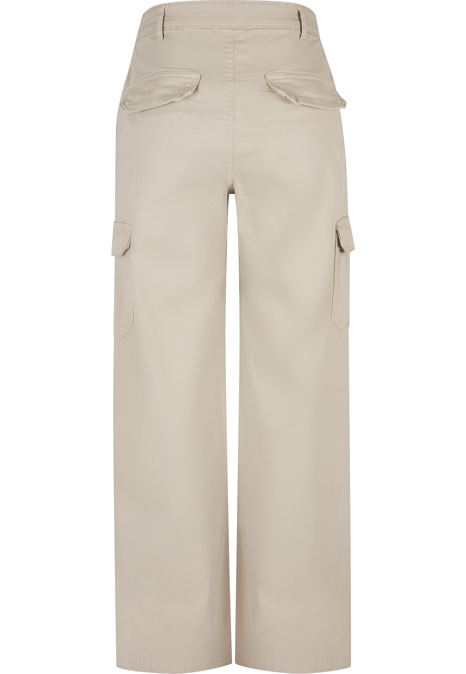 URBAN CLASSICS Stoffhose Urban Classics Damen Ladies High Waist Straight Cargo Pants (1-tlg)