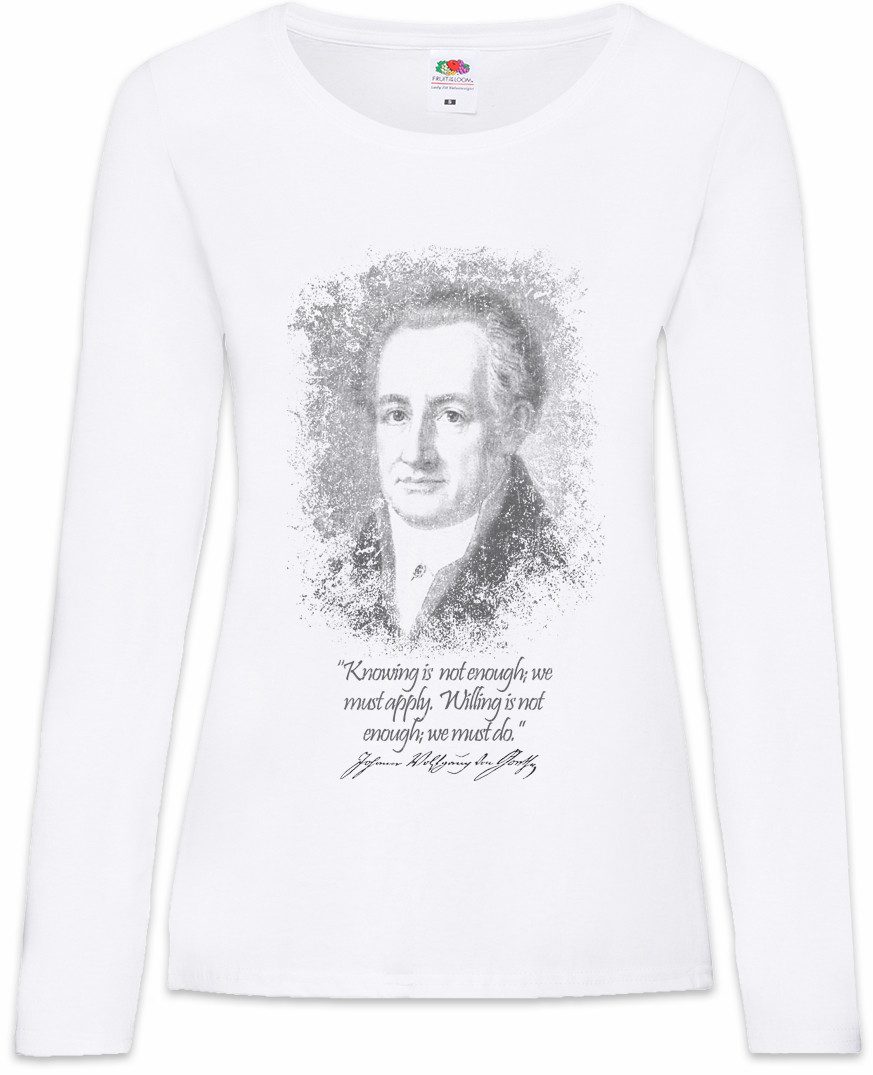 Langarmshirt Goethe KnowingDamen Langarmshirt Johann Wolfgang Von Faust Romantik