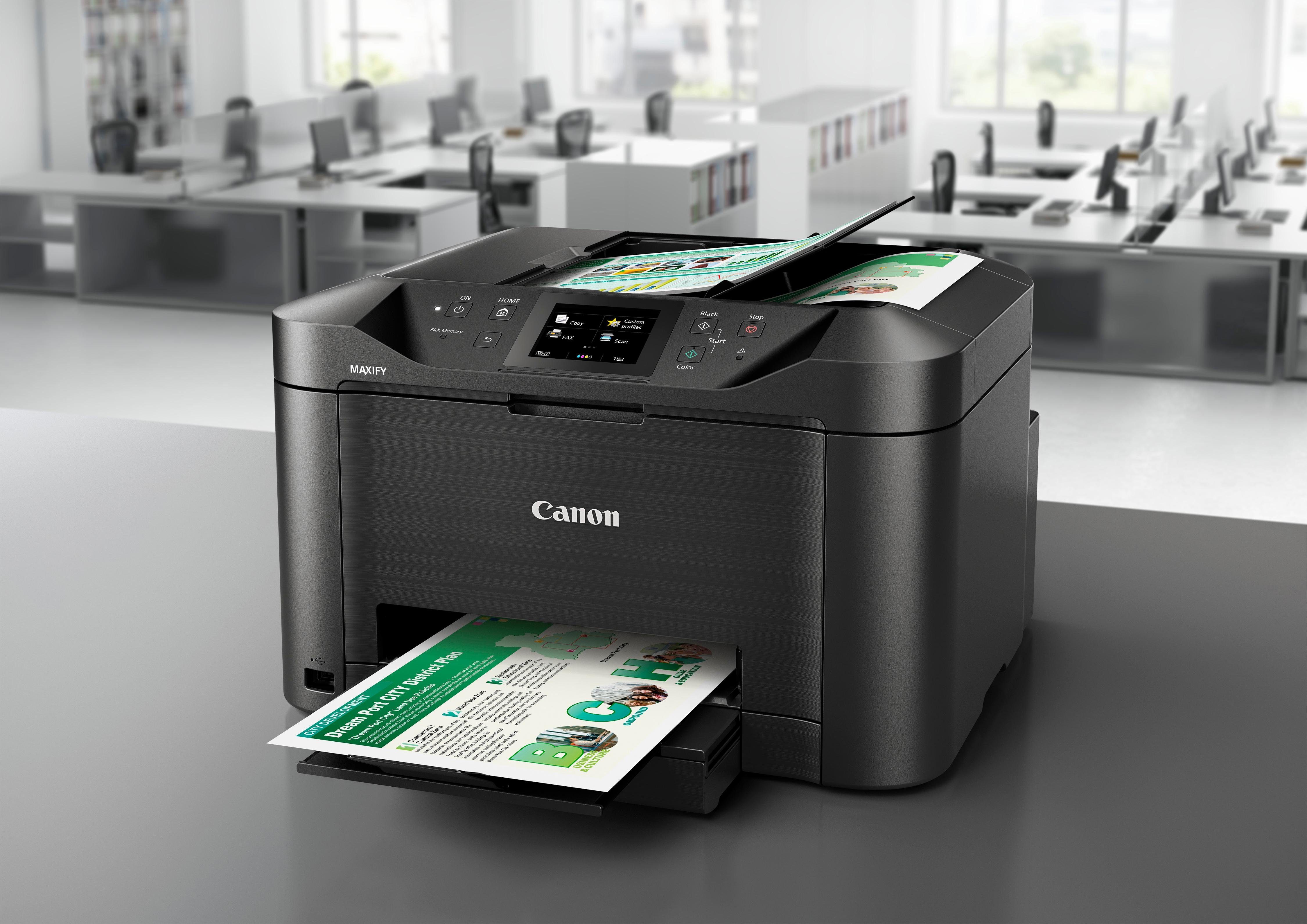 Canon MAXIFY MB5150 Multifunktionsdrucker, (LAN (Ethernet), WLAN (Wi-Fi), Tintenstrahl-Multifunktionssystem mit Cloudanbindung)