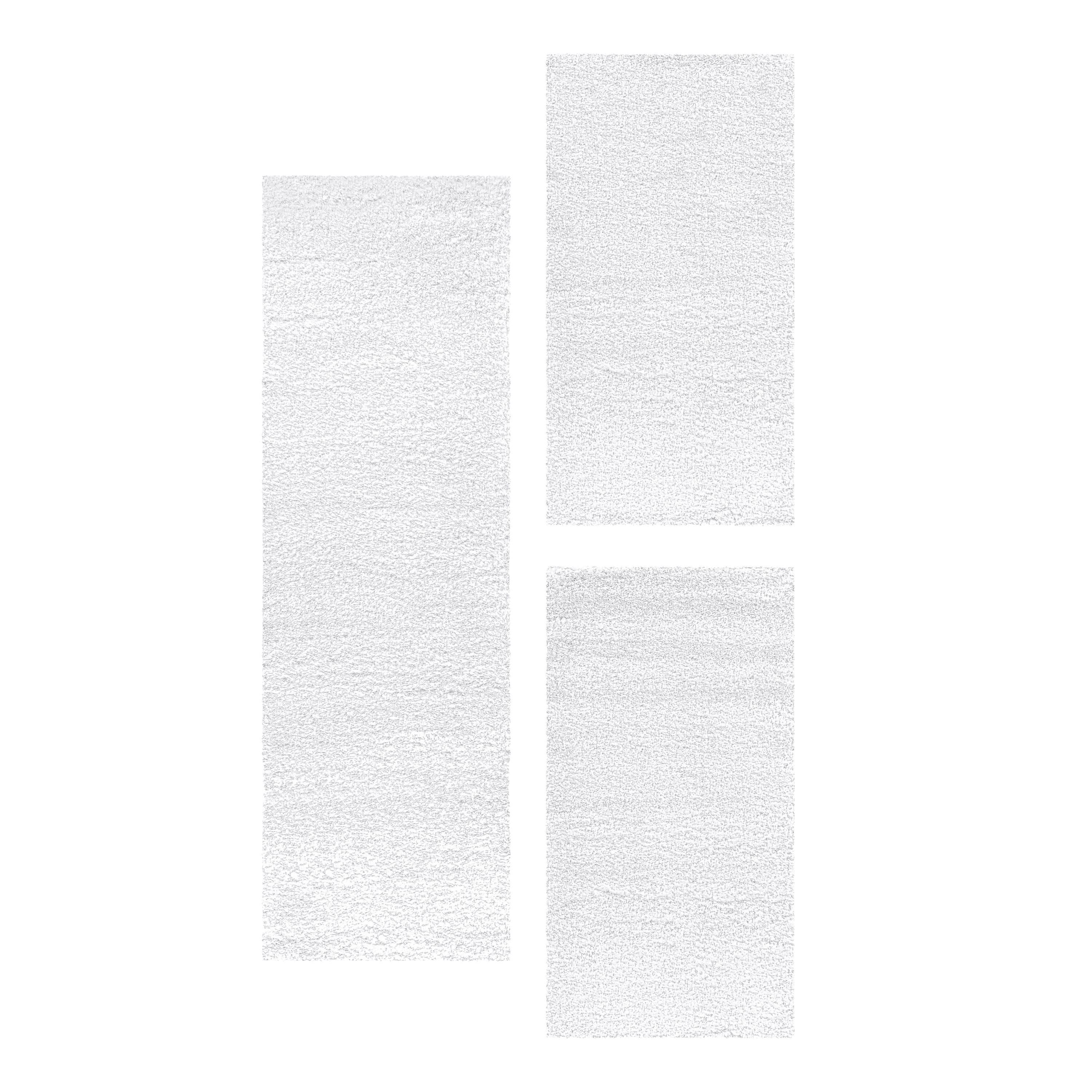 Carpettex Hochflor-Bettumrandung Unicolor - Einfarbig, Höhe 50 mm, (Bett-Se günstig online kaufen