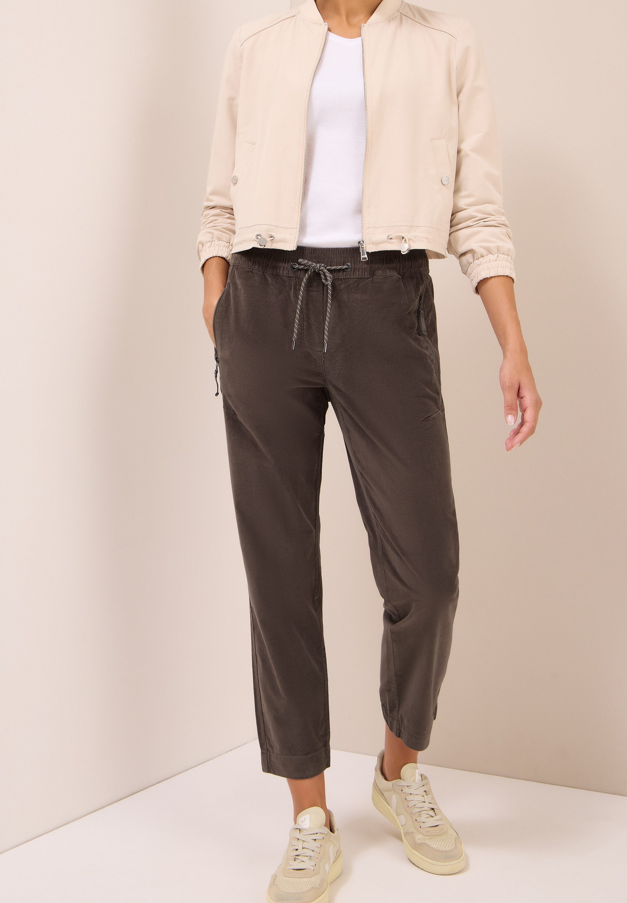 CECIL Cordhose Style Tracey mit Tunnelzug günstig online kaufen