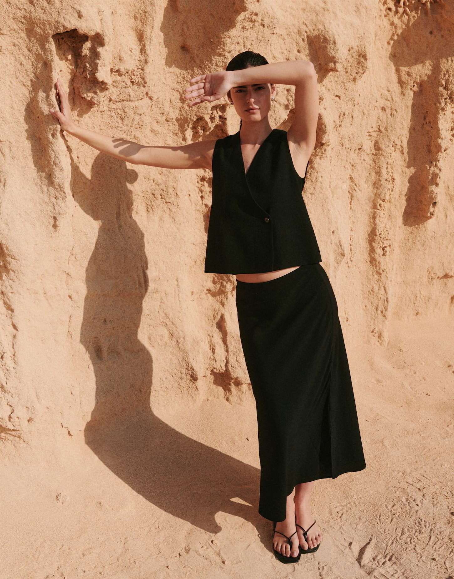 someday Anzugweste NABRIL aus Viskose Leinen Mix