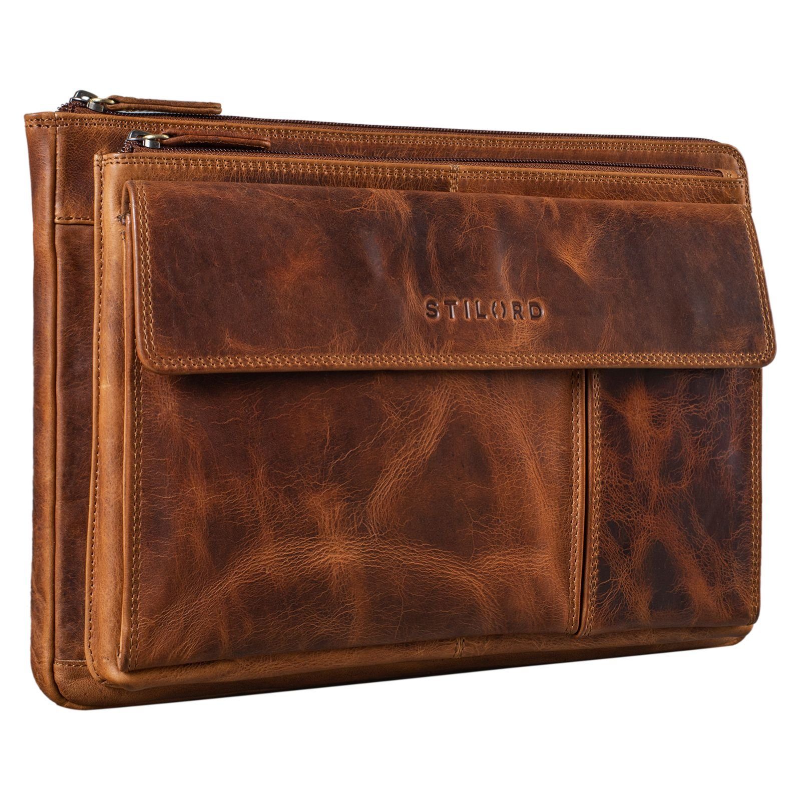 STILORD Konferenzmappe "Dalton" Arbeitsmappe A4 Leder günstig online kaufen