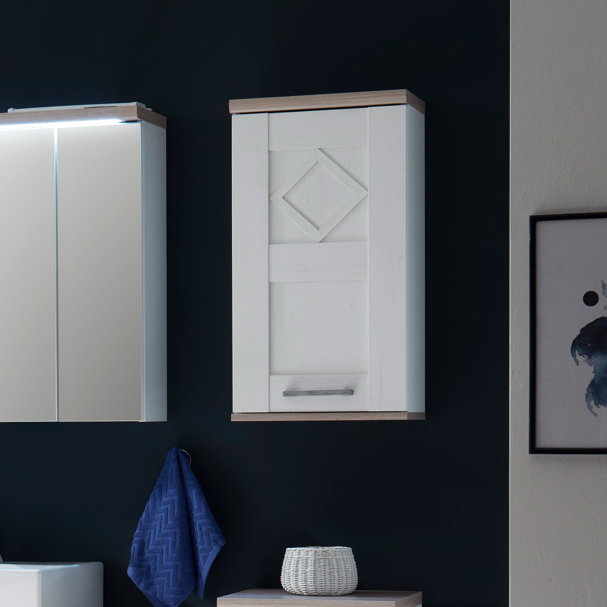 Bega Consult Hängeschrank Bad Hängeschrank Country Anderson Pine Optik günstig online kaufen