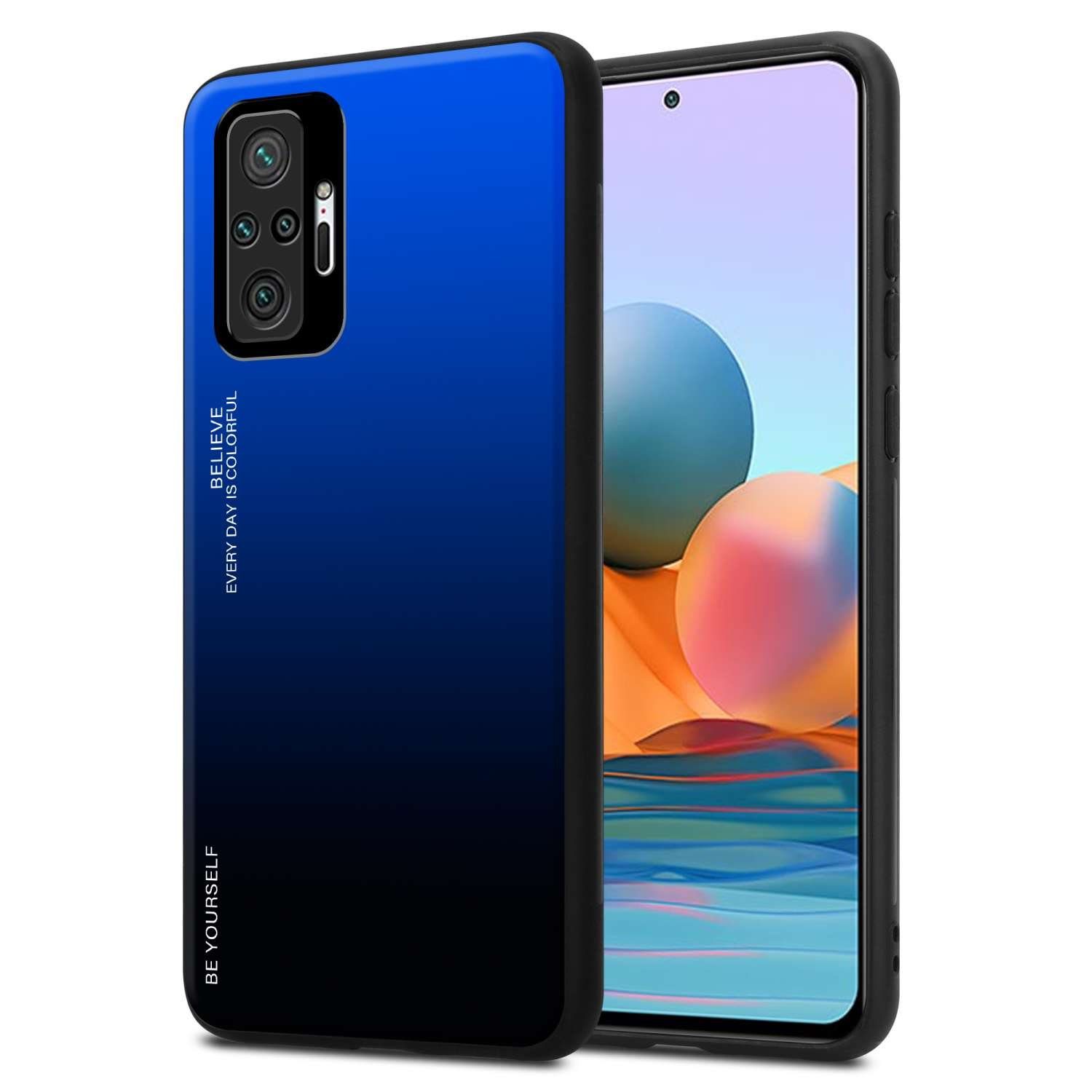 Cadorabo Handyhülle für Xiaomi RedMi NOTE 10 PRO Hülle Xiaomi RedMi NOTE 10 PRO, Robustes Hard Case - Handy Schutzhülle - Hülle - Back Cover Bumper