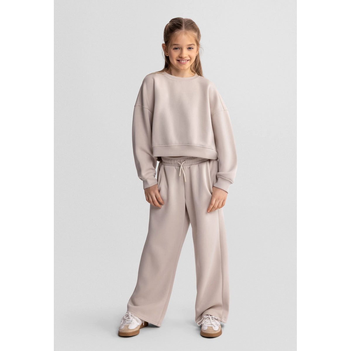 MINOTI Jogginghose für Mädchen mit weitem Bein Seitentaschen – Bild 2 von 4