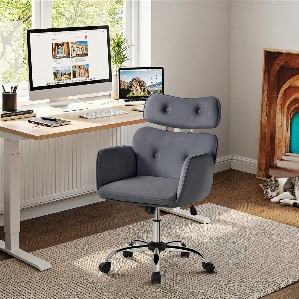 Yaheetech Drehstuhl Bürostuhl drehbar höhenverstellbar, Bürosessel Schreibt günstig online kaufen