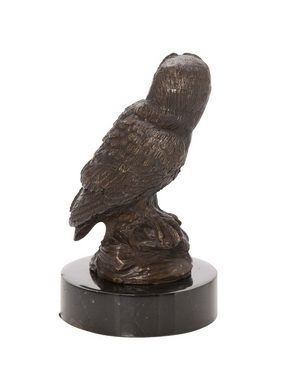 Aubaho Skulptur Bronzeskulptur Eule Uhu Bronze Figur Skulptur Jagd antik Stil owl scul