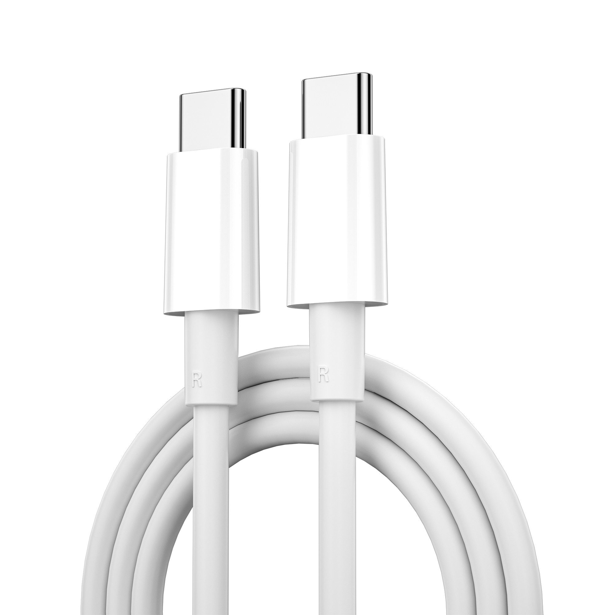 Wiwu Datenkabel C008 USB-C - USB-C 1,2 m 100W weiß Lightningkabel