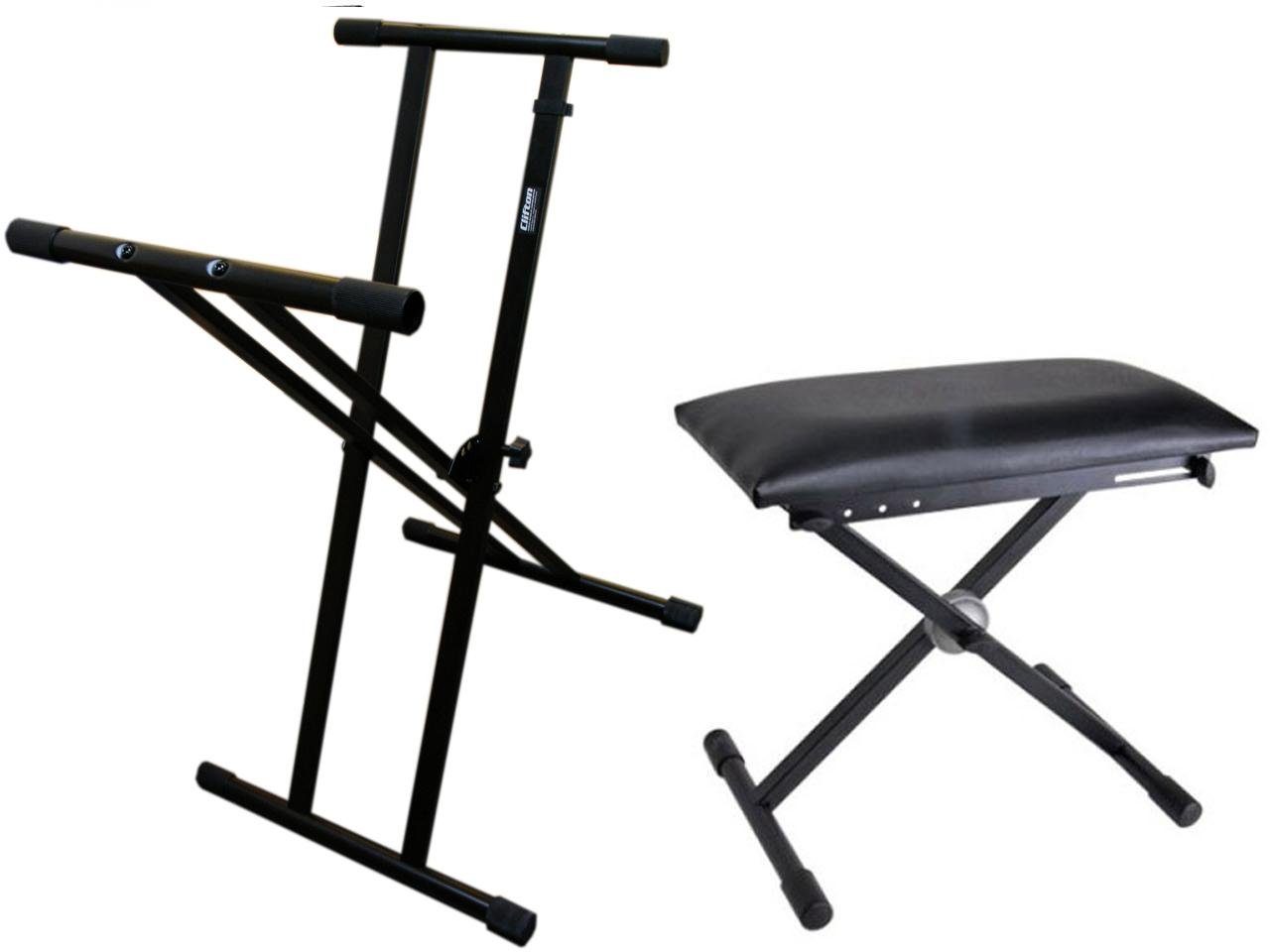 Keyboardständer Double Cross