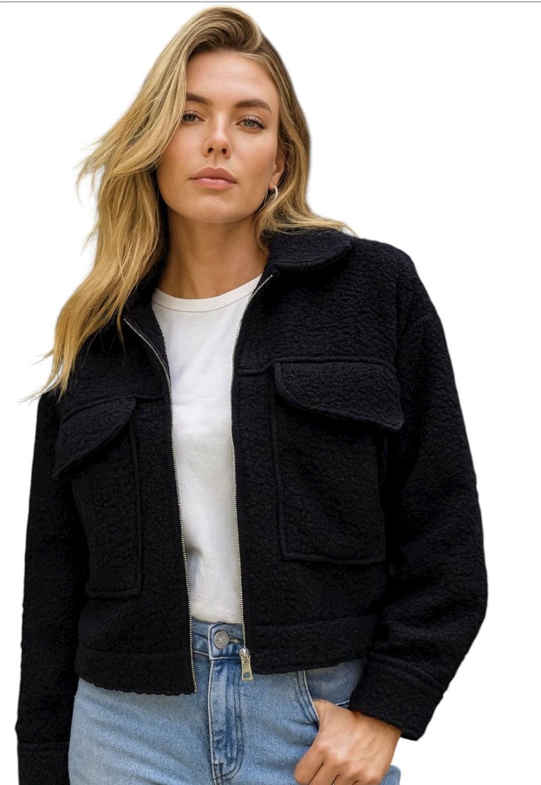 Worldclassca Fellimitatjacke Worldclassca Bomberjacke Zip Trench günstig online kaufen