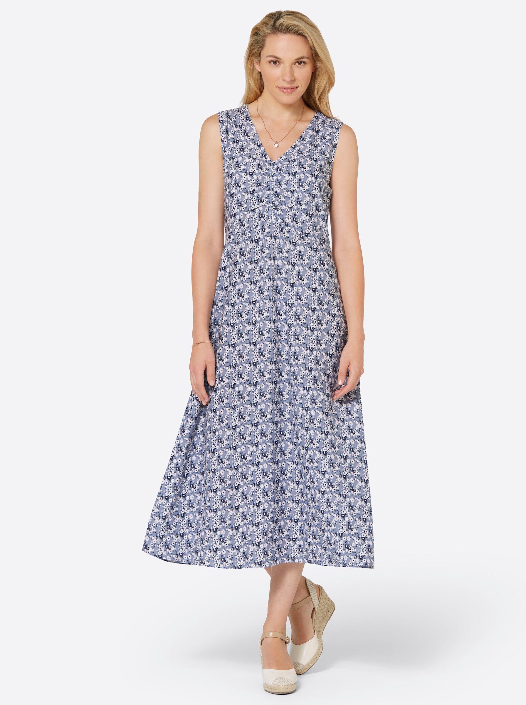 Etuikleid Druck-Kleid Ärmellos