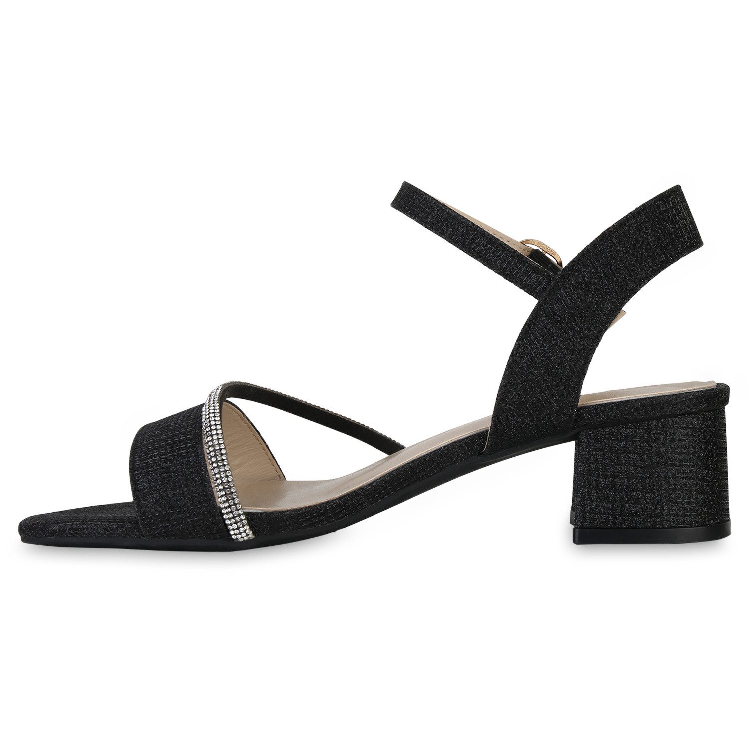 VAN HILL 841568 Riemchensandalette Damen Riemchensandaletten Sandaletten Gl günstig online kaufen