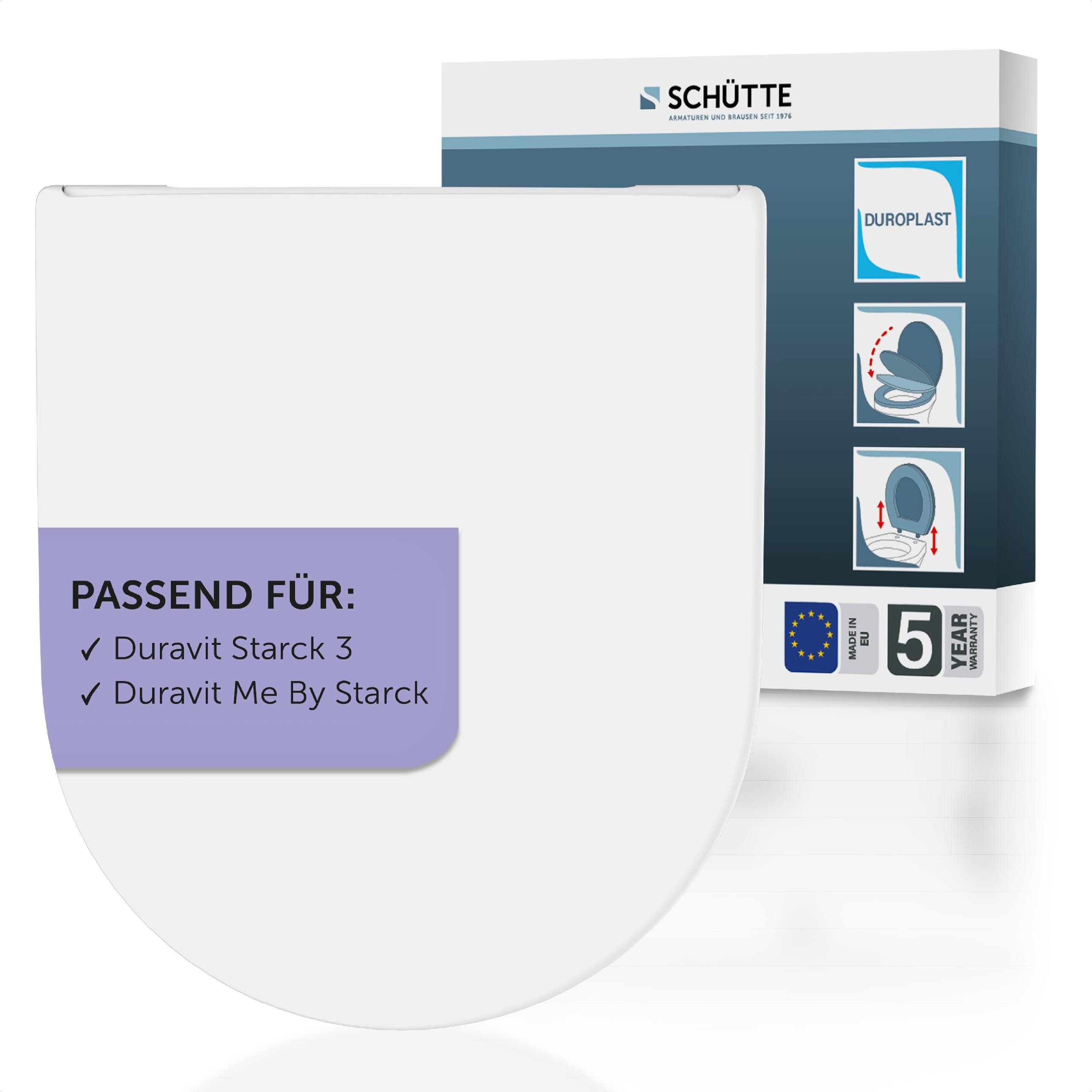 Schütte WC-Sitz Duroplast, WHITE D-Form PRO günstig online kaufen