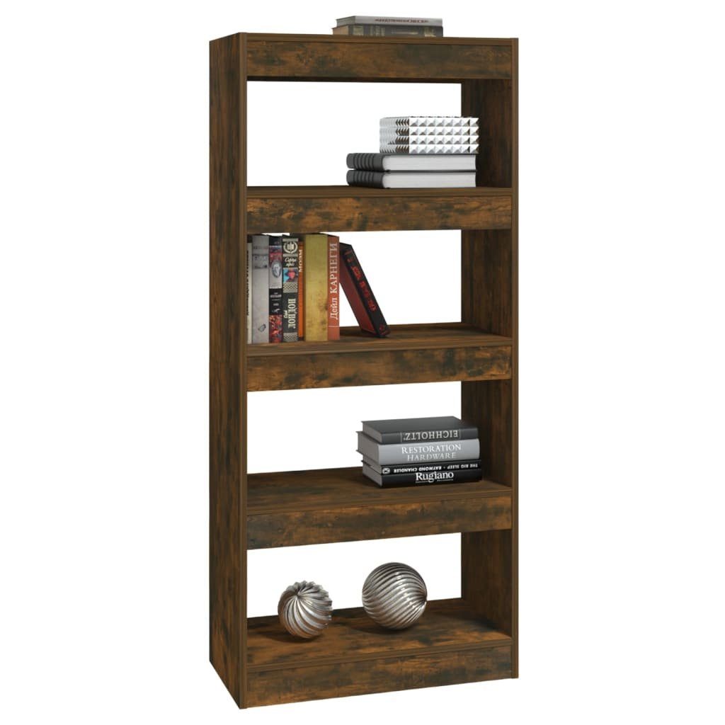 vidaXL Bücherregal Bücherregal/Raumteiler Räuchereiche 60x30x135 cm günstig online kaufen