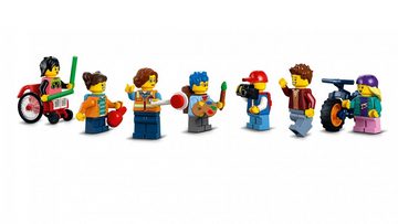 LEGO® Konstruktionsspielsteine LEGO® City - Schule mit Schulbus, (Set, 433 St)