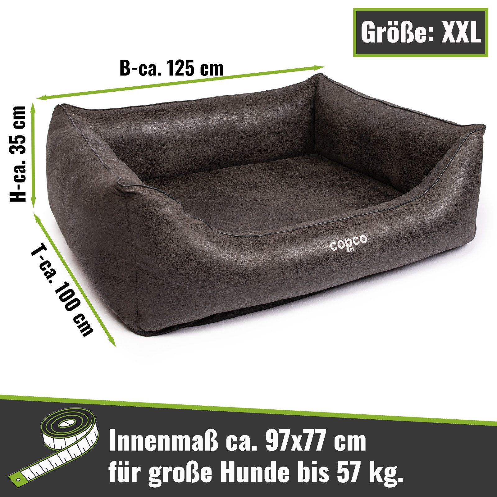 CopcoPet Tierbett Emma Orthopädisch Hundebett