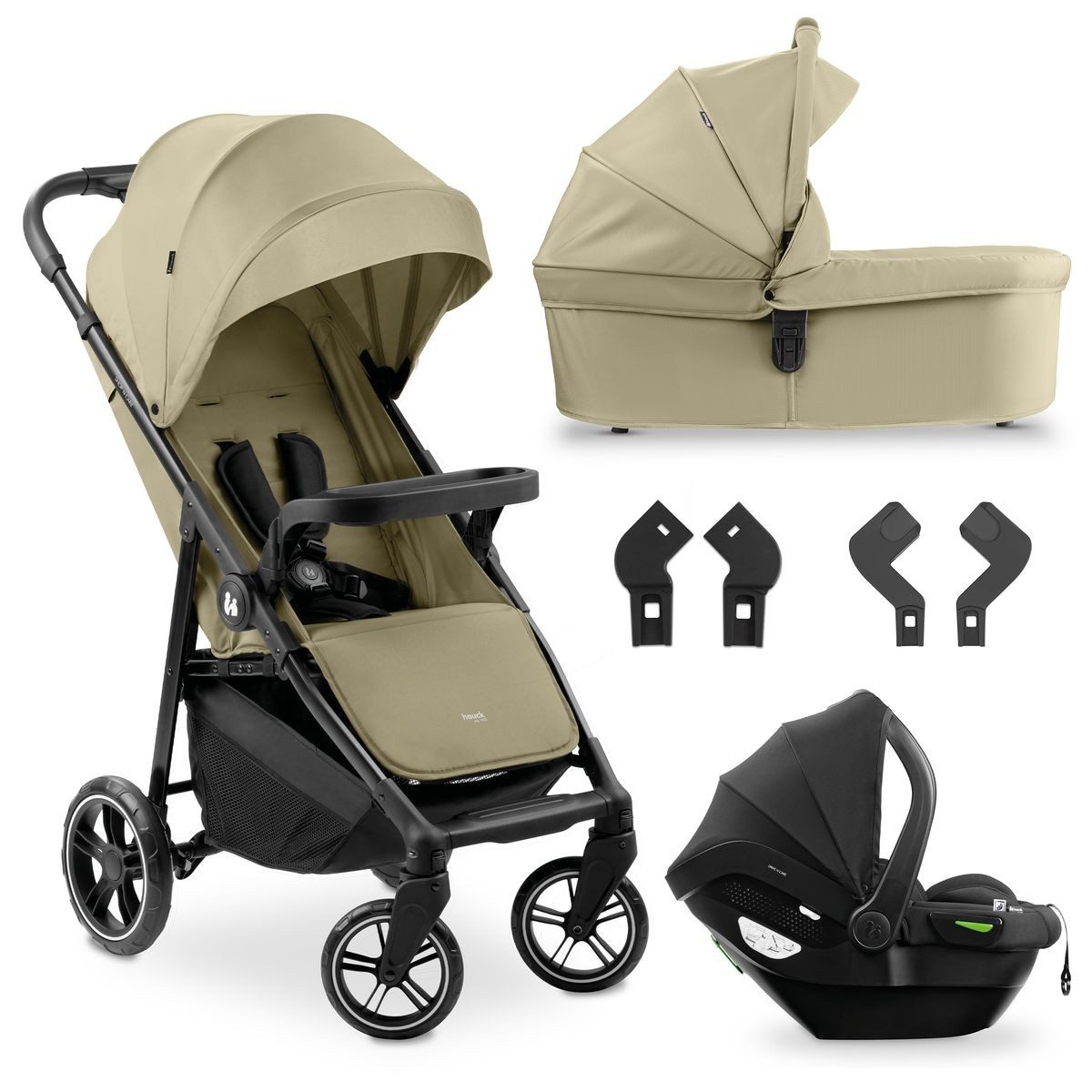 Hauck Kombi-Kinderwagen Shop N Care Trio Set - Olive