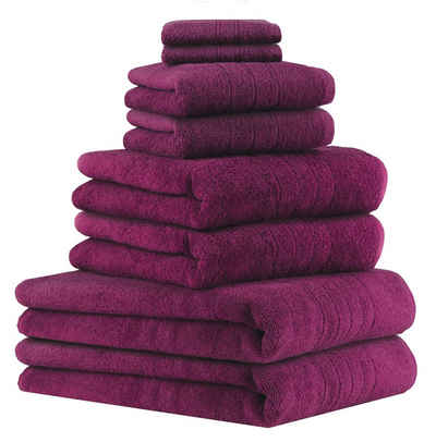 Betz Handtuch Set »8-TLG Handtuch-Set Deluxe 100% Baumwolle 2 Badetücher 2 Duschtücher 2 Handtücher 2 Seiftücher« (8-tlg)