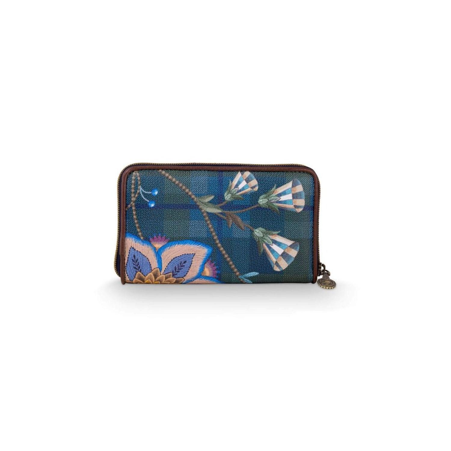 PiP Studio Handtasche Geldbörse Portemonnaie Willow Wallet Flores Felices Dark Blue