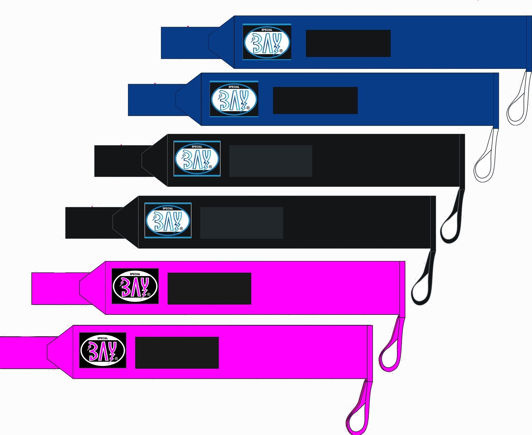 zum Ellenbogenschutz Ellbogenbandagen fest Klettverschluss, blau fixierbar, extrem Farben BAY-Sports Wickeln besonders Kraftsport, 3
