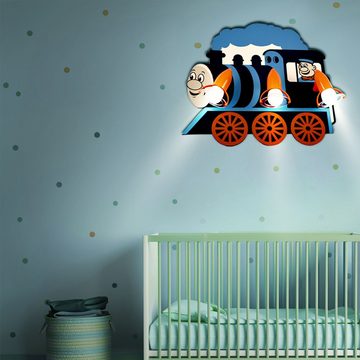 HEITRONIC Dekolicht, Leuchtmittel nicht inklusive, Kinder Zimmer Decken Leuchte Wand Beleuchtung Lokomotive Lampe