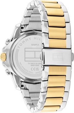 Tommy Hilfiger Multifunktionsuhr SPORT, 1782615, Quarzuhr, Armbanduhr, Damen, Datum, Glaskristalle, 12/24-Std.-Anzeige