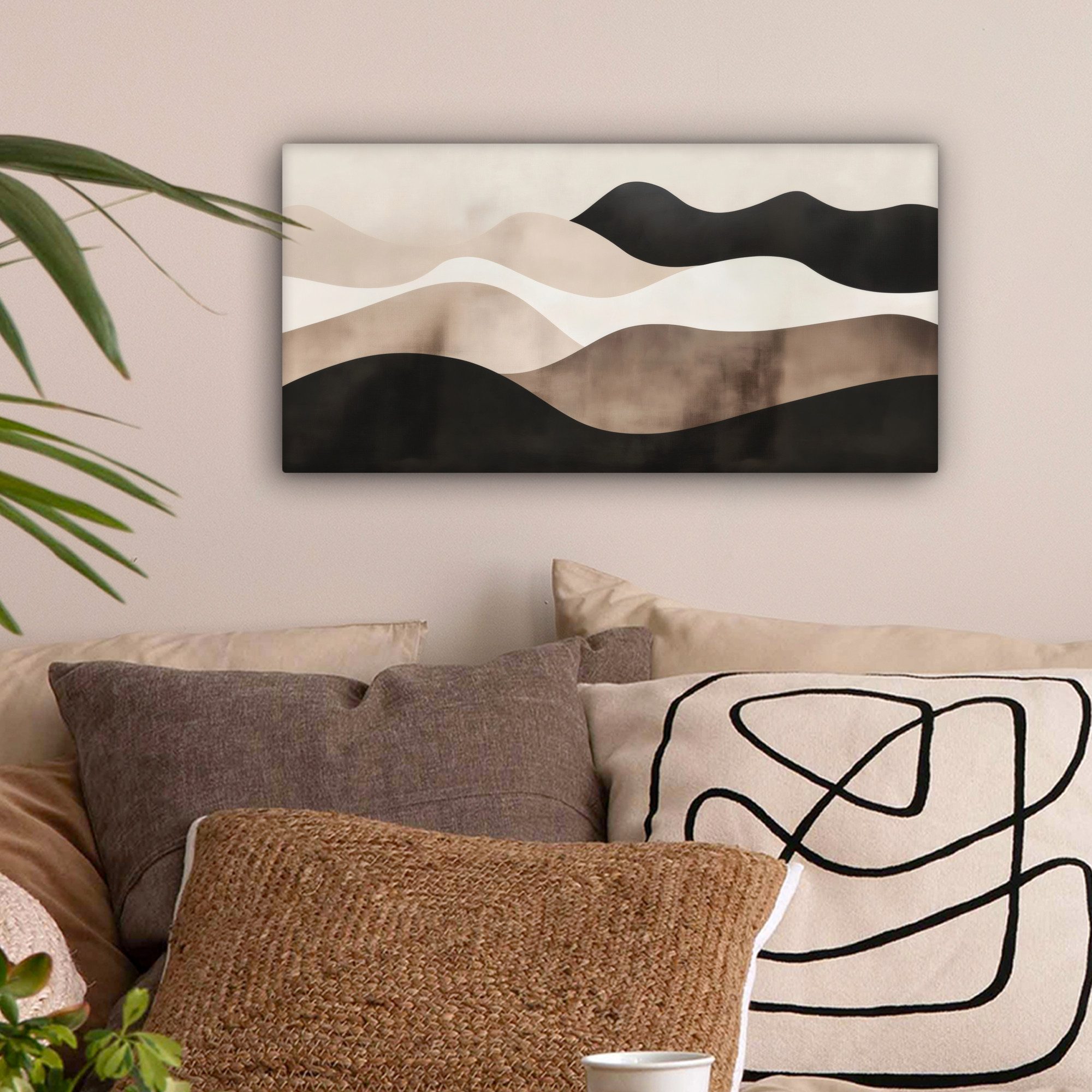 OneMillionCanvasses® Leinwandbild Panorama Abstrakt - Landschaft günstig online kaufen
