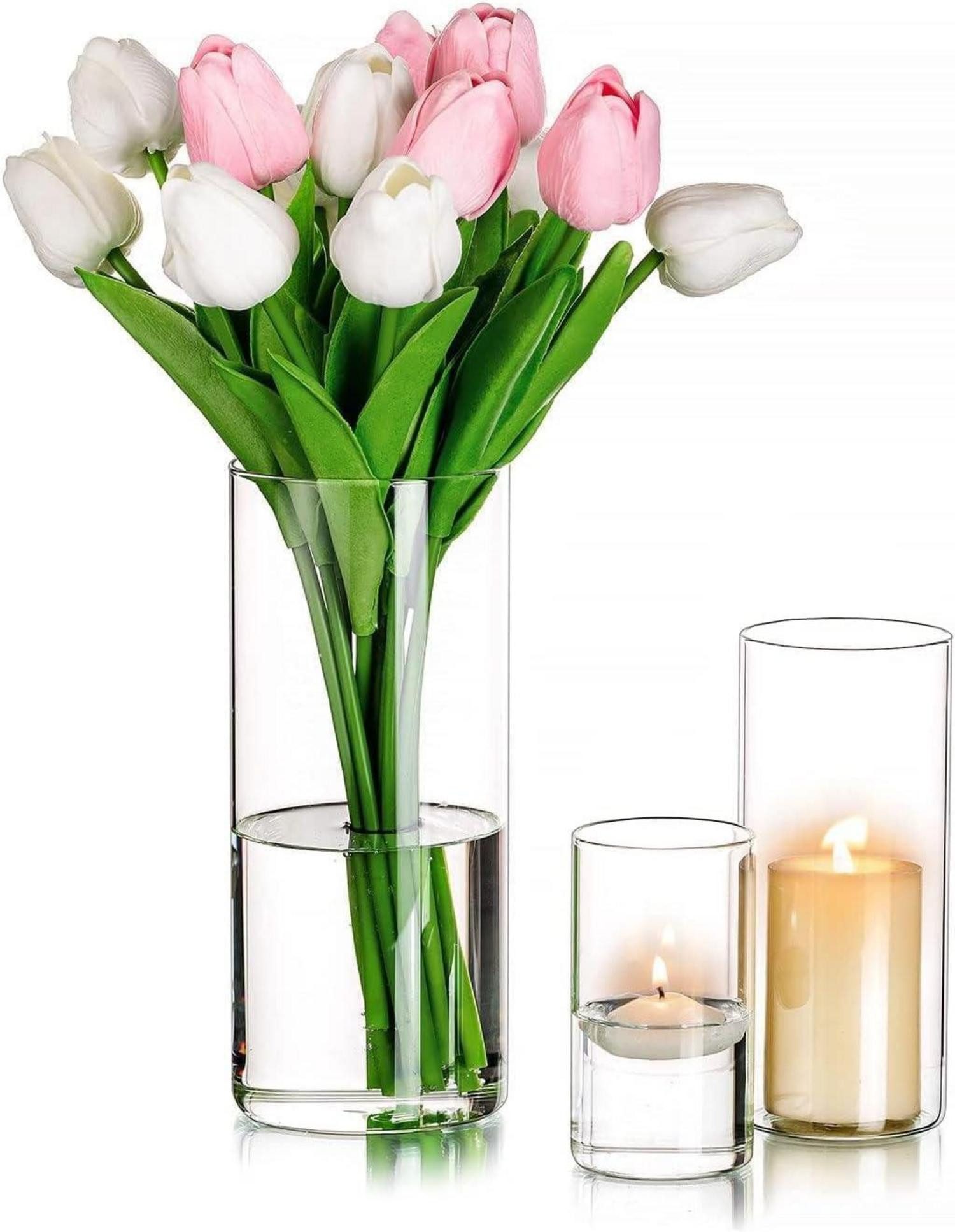LuxusKollektion Windlicht Windlicht Glas Kerzenhalter 3er günstig online kaufen