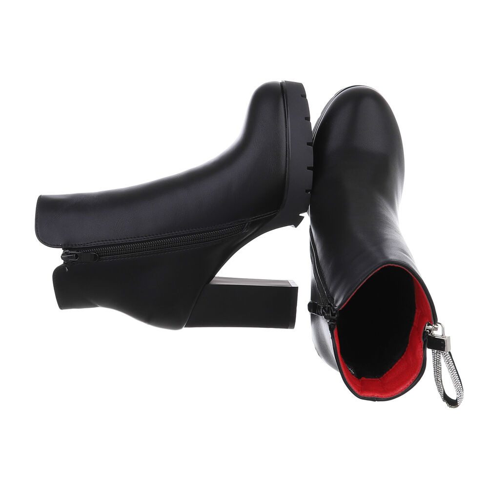 Ital-Design Damen Freizeit High-Heel-Stiefelette (87108547) Blockabsatz günstig online kaufen