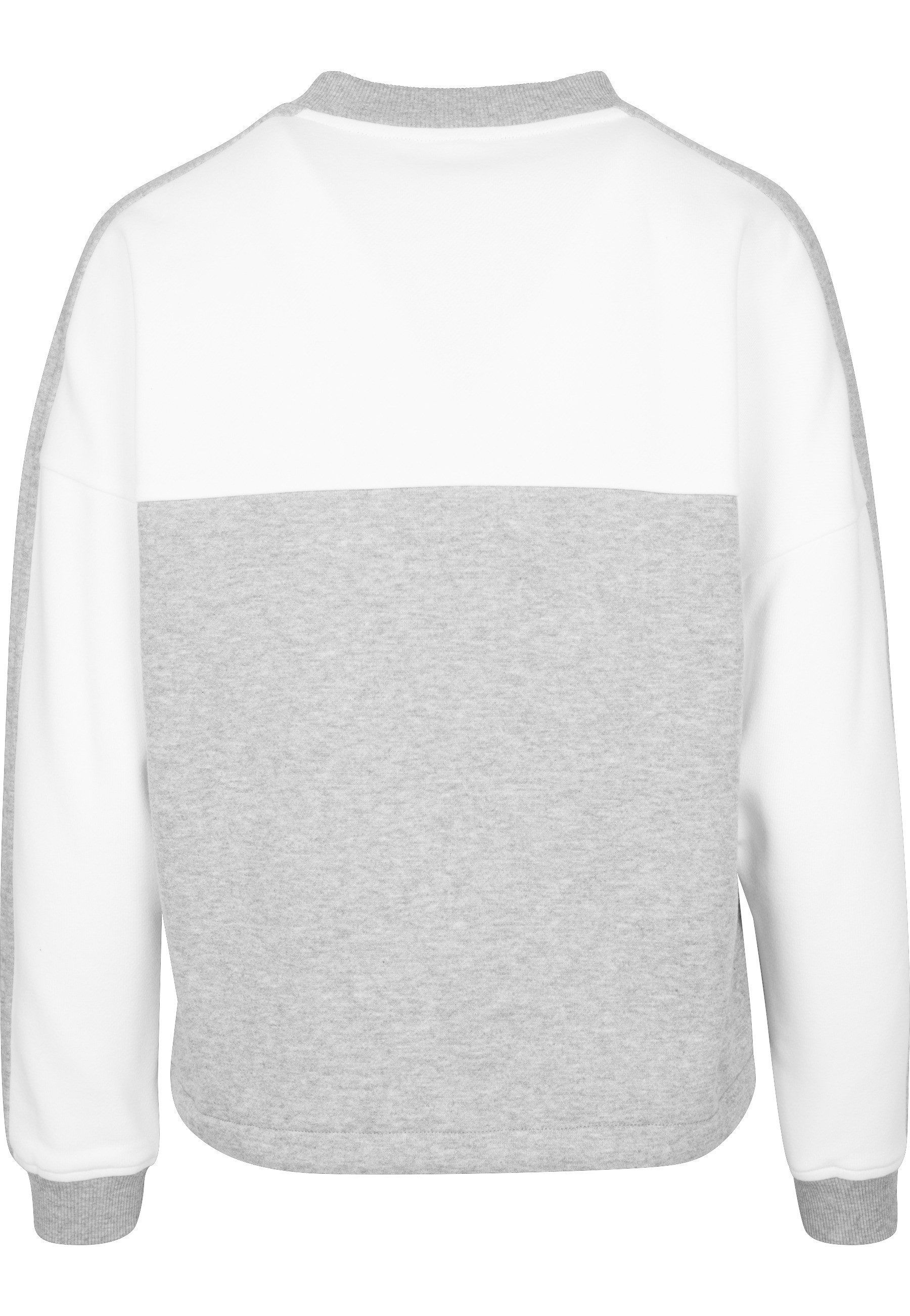 URBAN CLASSICS Sweatshirt Urban Classics Damen Ladies Oversize 2-Tone Strip günstig online kaufen