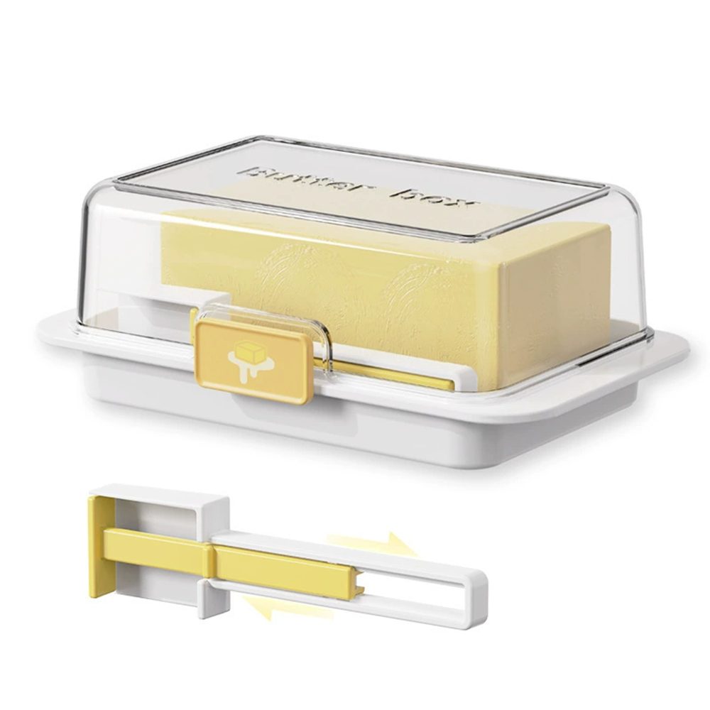 Agger Butterdose matt Butterglocke Aufbewahrung Butter Butterbehälter, mit Butterschneider,Deckel, 19x12.3cm,Butterdose für 500 g Butter