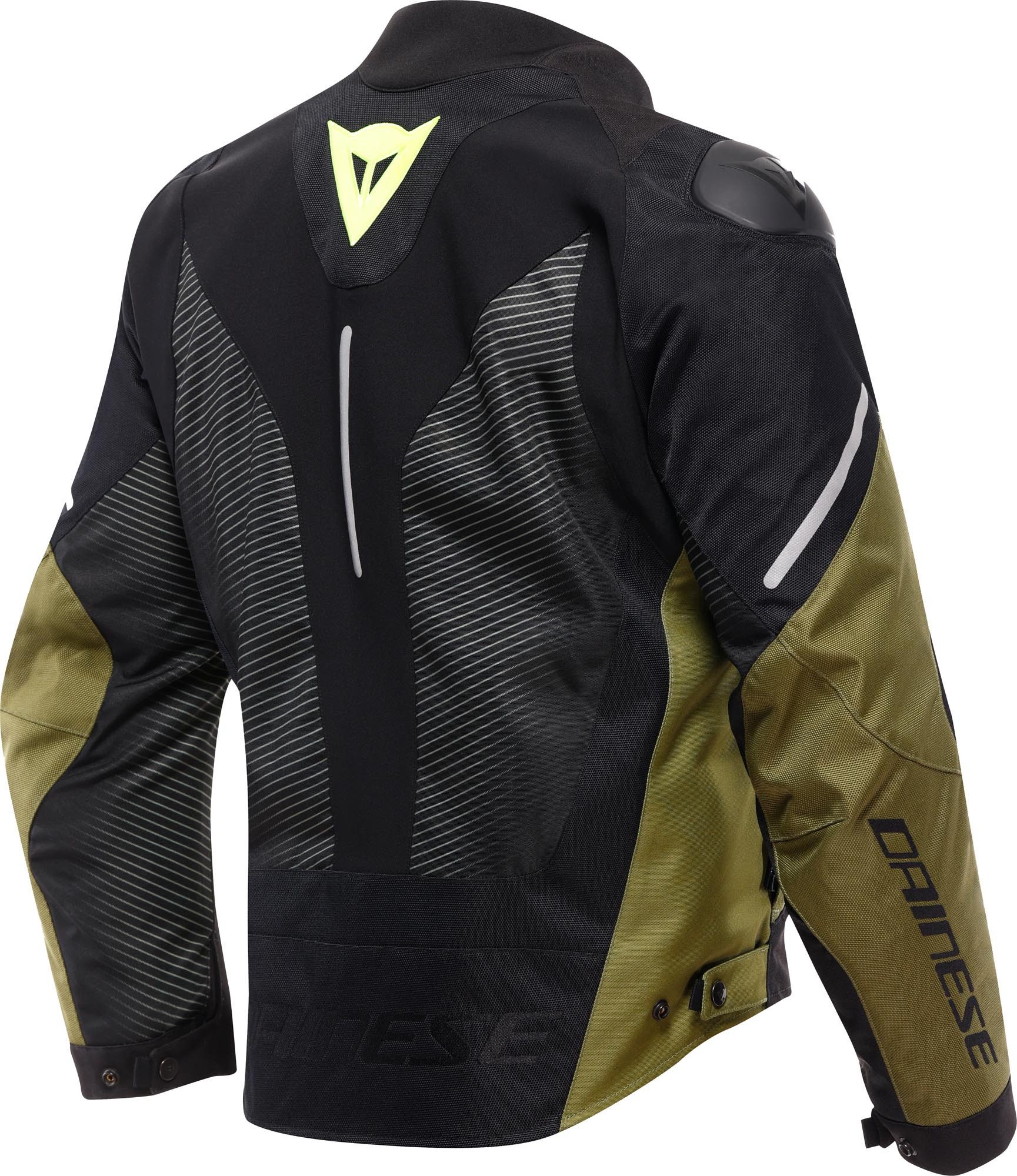 Dainese Motorradjacke Super Sprint D-Dry wasserdichte Motorrad Textiljacke Ellenbogenprotektoren enthalten,herausnehmbares Innenfutter,Schul