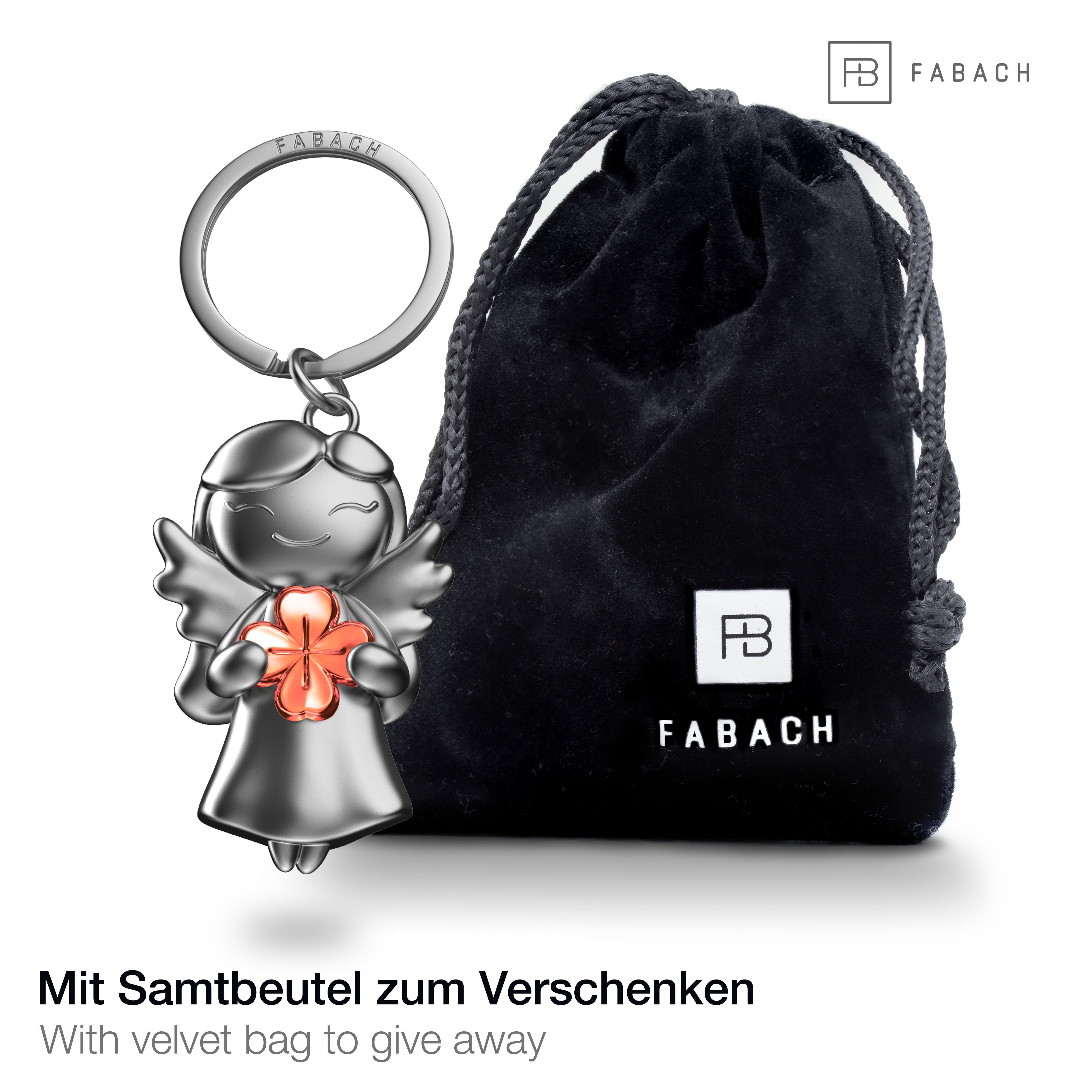 FABACH Schlüsselanhänger Schutzengel "Star" mit Kleeblatt günstig online kaufen