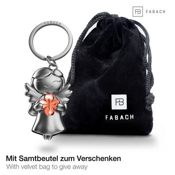 FABACH Schlüsselanhänger Schutzengel "Star" mit Kleeblatt - Engel Glücksbringer Geschenk