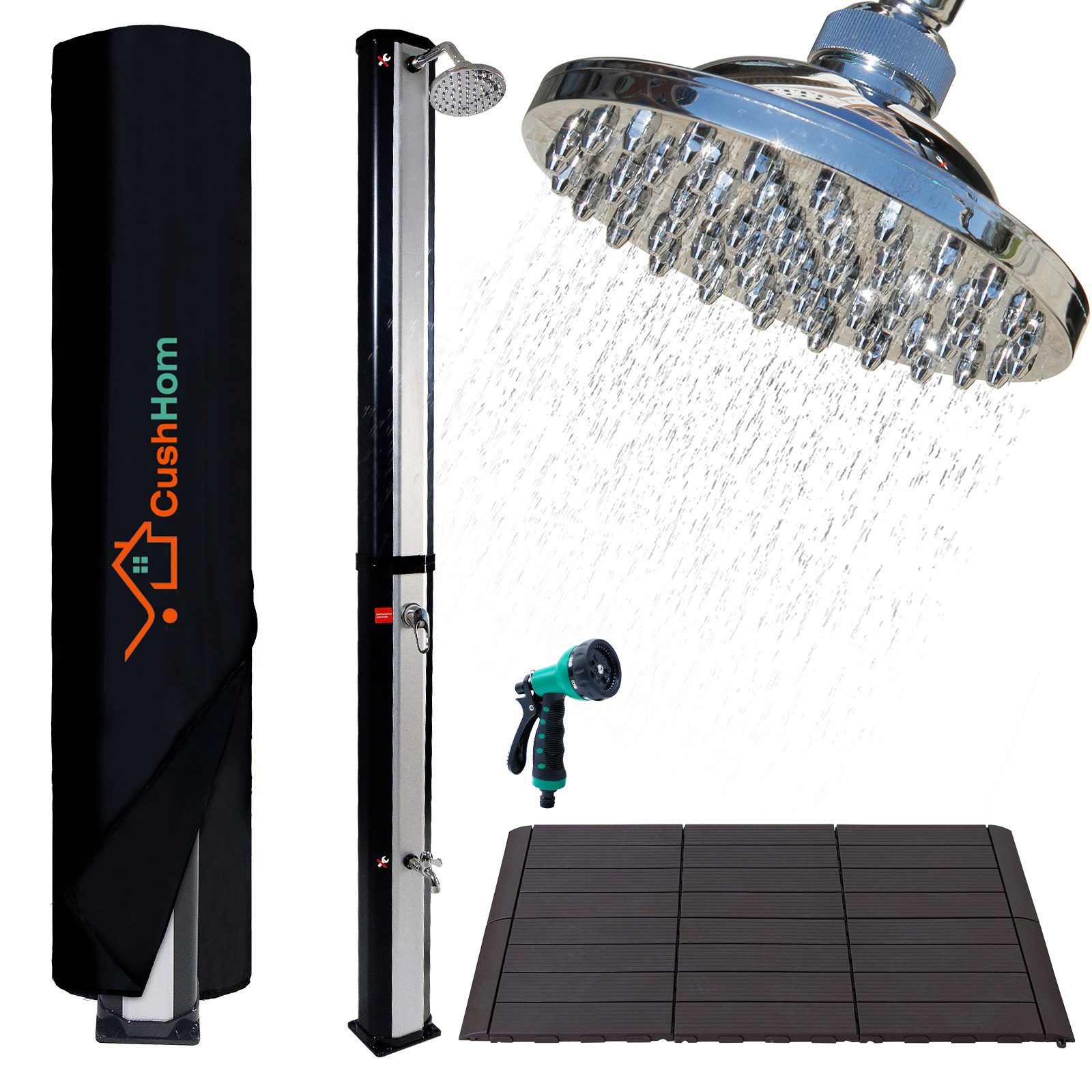 CCLIFE Gartendusche Solardusche Swimmingpool 60L mit günstig online kaufen