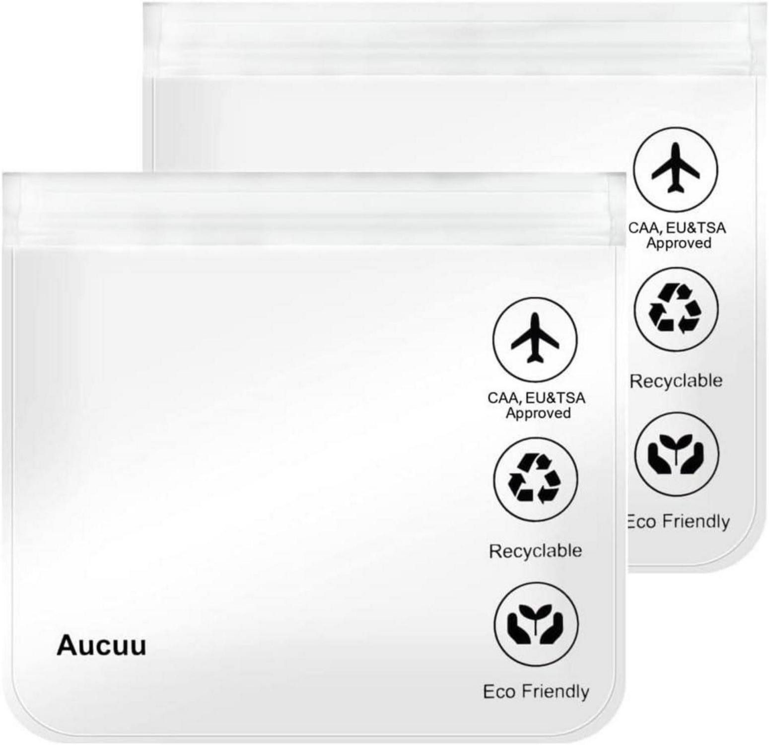 LuxusKollektion Liquidtasche Transparente 1L Flugzeugbeutel 20x20cm Сумки для туалетных принадлежностей für Reisen