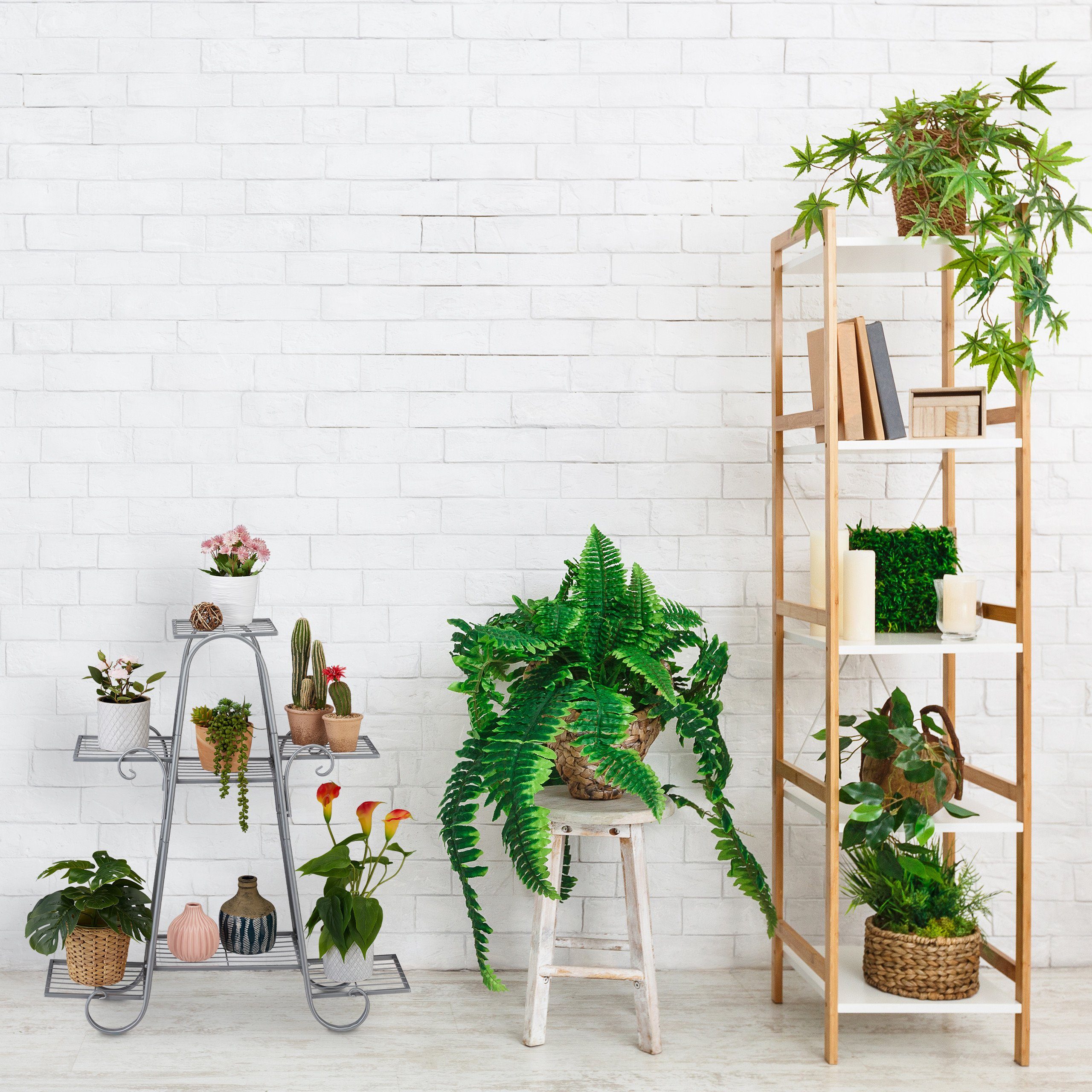 relaxdays Blumenständer Blumentreppe mit 7 Ebenen, günstig online kaufen