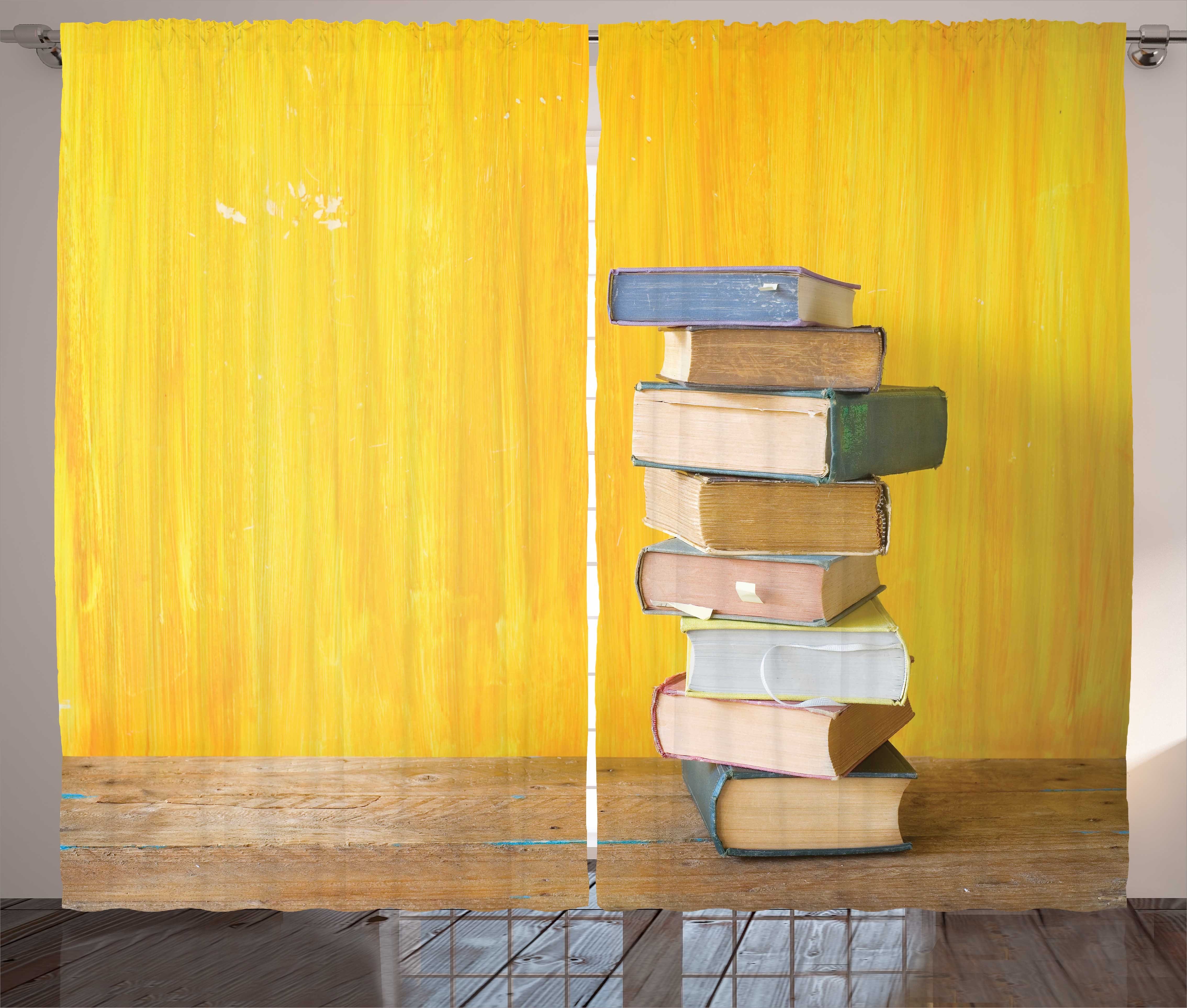 Stapel Gardine Kräuselband Haken, Bücher von alten Romanen Schlaufen Schlafzimmer Vorhang Foto Abakuhaus, und mit