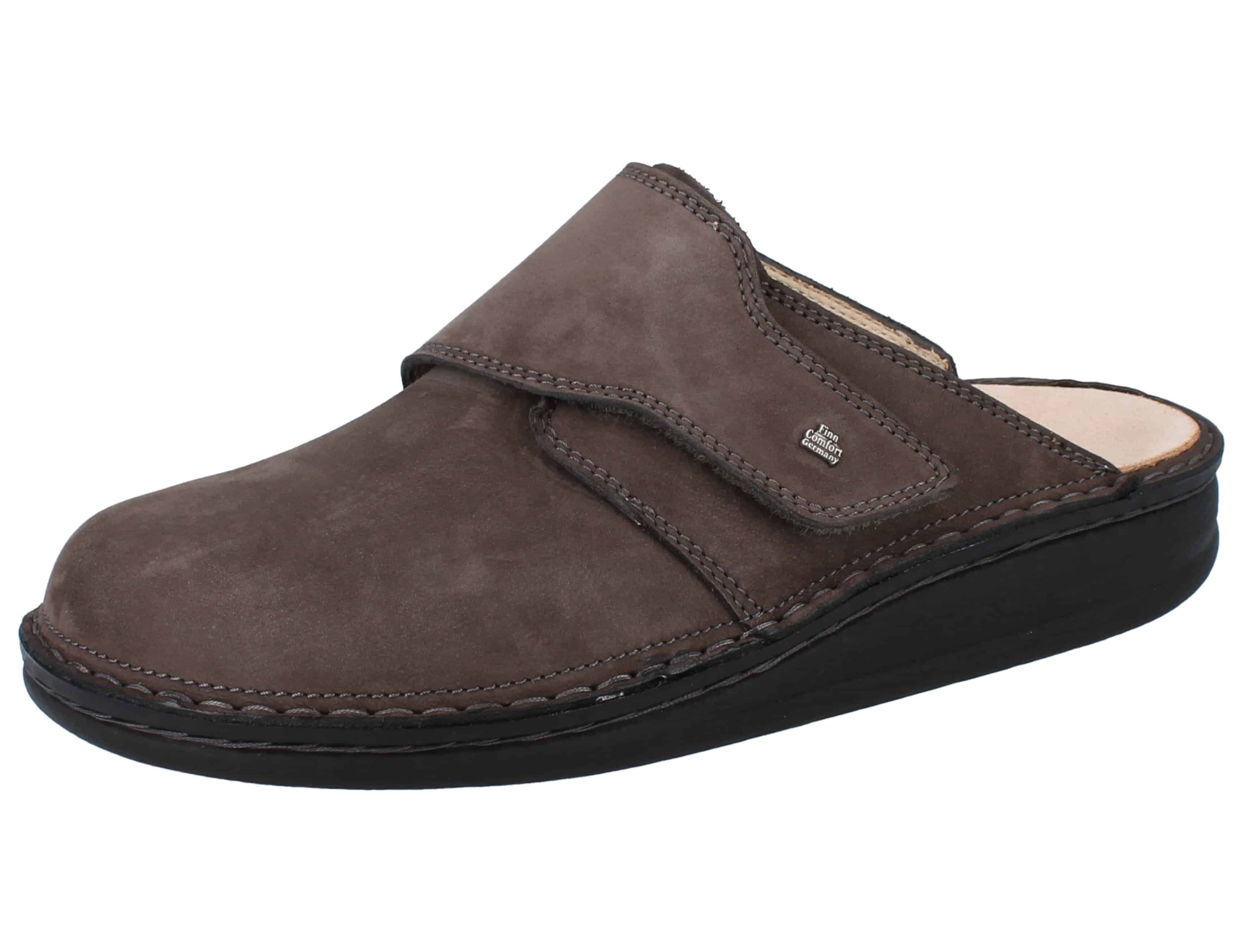 FINN COMFORT Amalfi Herren Clog braun elefante Nubukleder - Größe: Clog