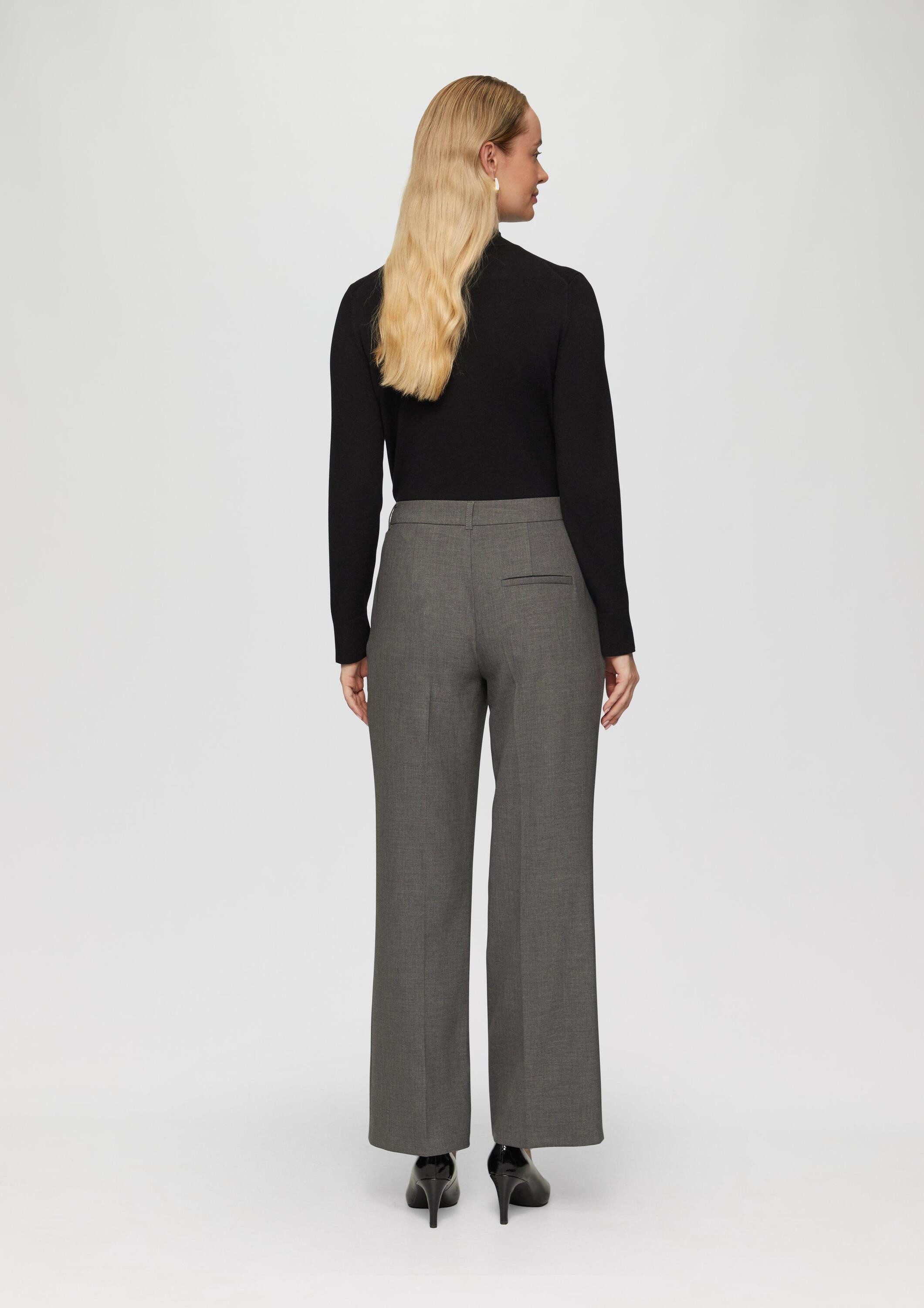 s.Oliver Chinos Hose Wide-Leg-Hose aus Viskosemix