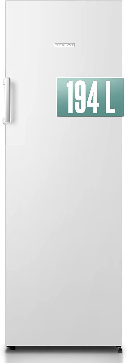 Heinrich´s Gefrierschrank 194 Liter HGS 3093 W, 169 cm hoch, 55 cm breit, NoFrost, AirFlow Technologie, Freezer, LED Display 5x Gefrierschublade