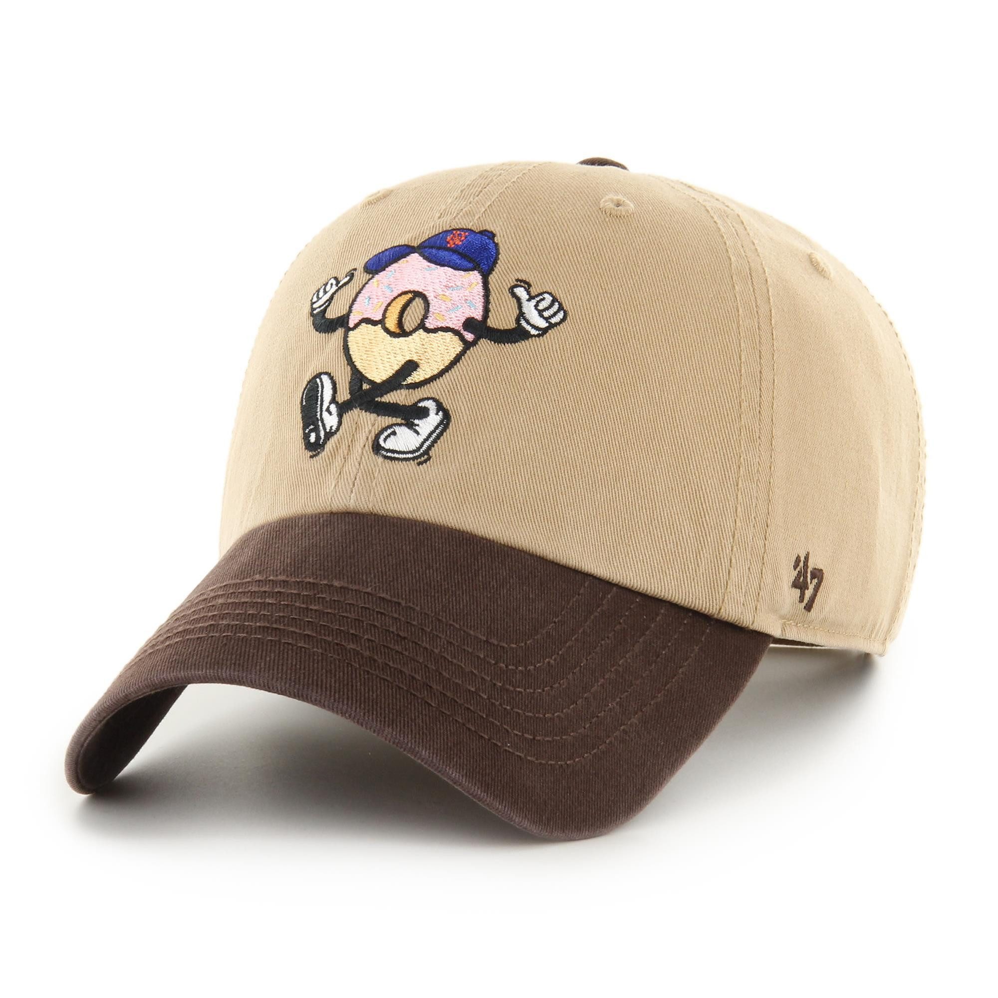 Baseball Cap '47 Brand Cap MLB New York Mets Khaki Cartoon Icon '47 Clean Up