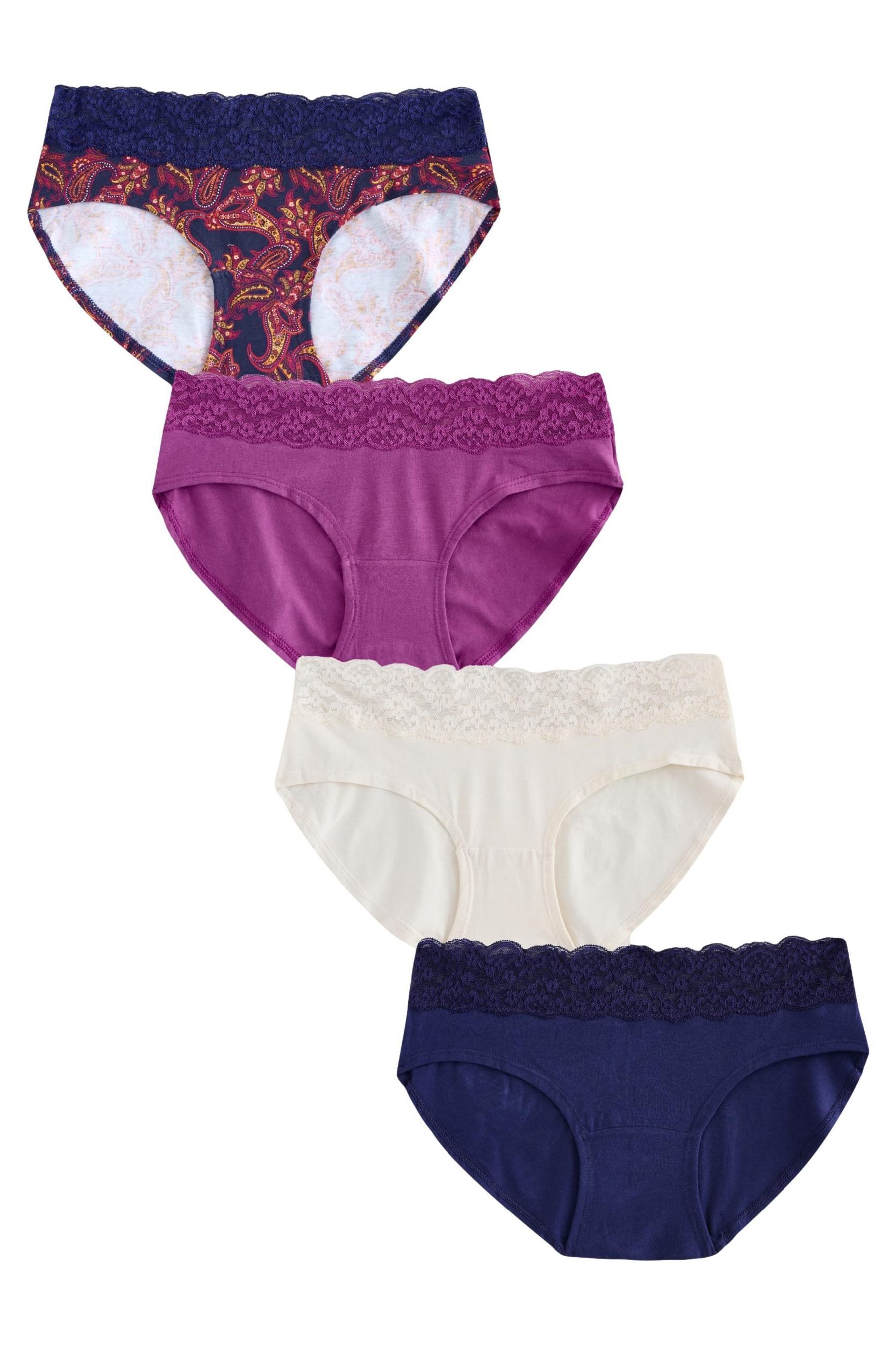 Next Schlüpfer Spitzenslips im 4er-Pack, Shorts günstig online kaufen